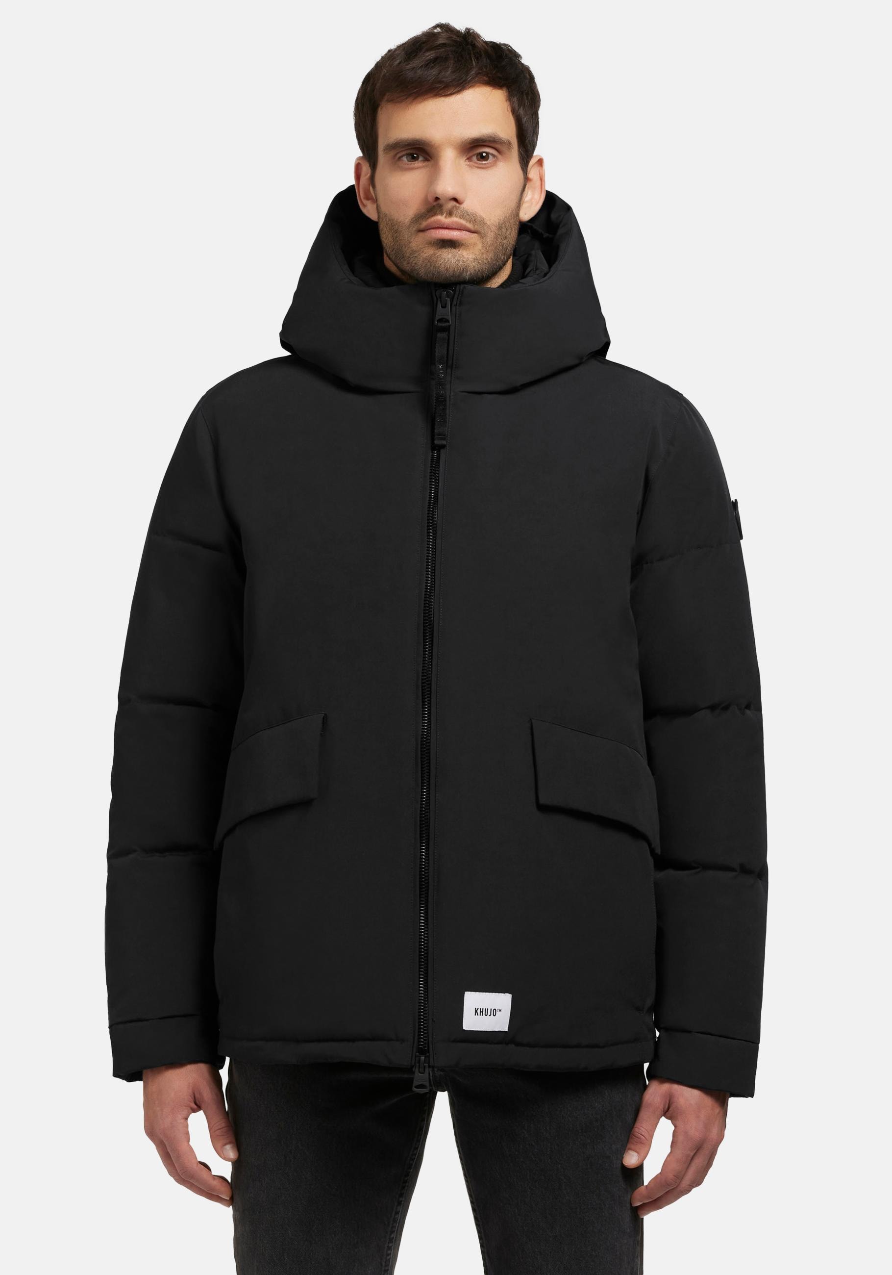 khujo Winterjacke "Gero-YM", mit Kapuze, Warme Herren Outdoorjacke mit Kapuze