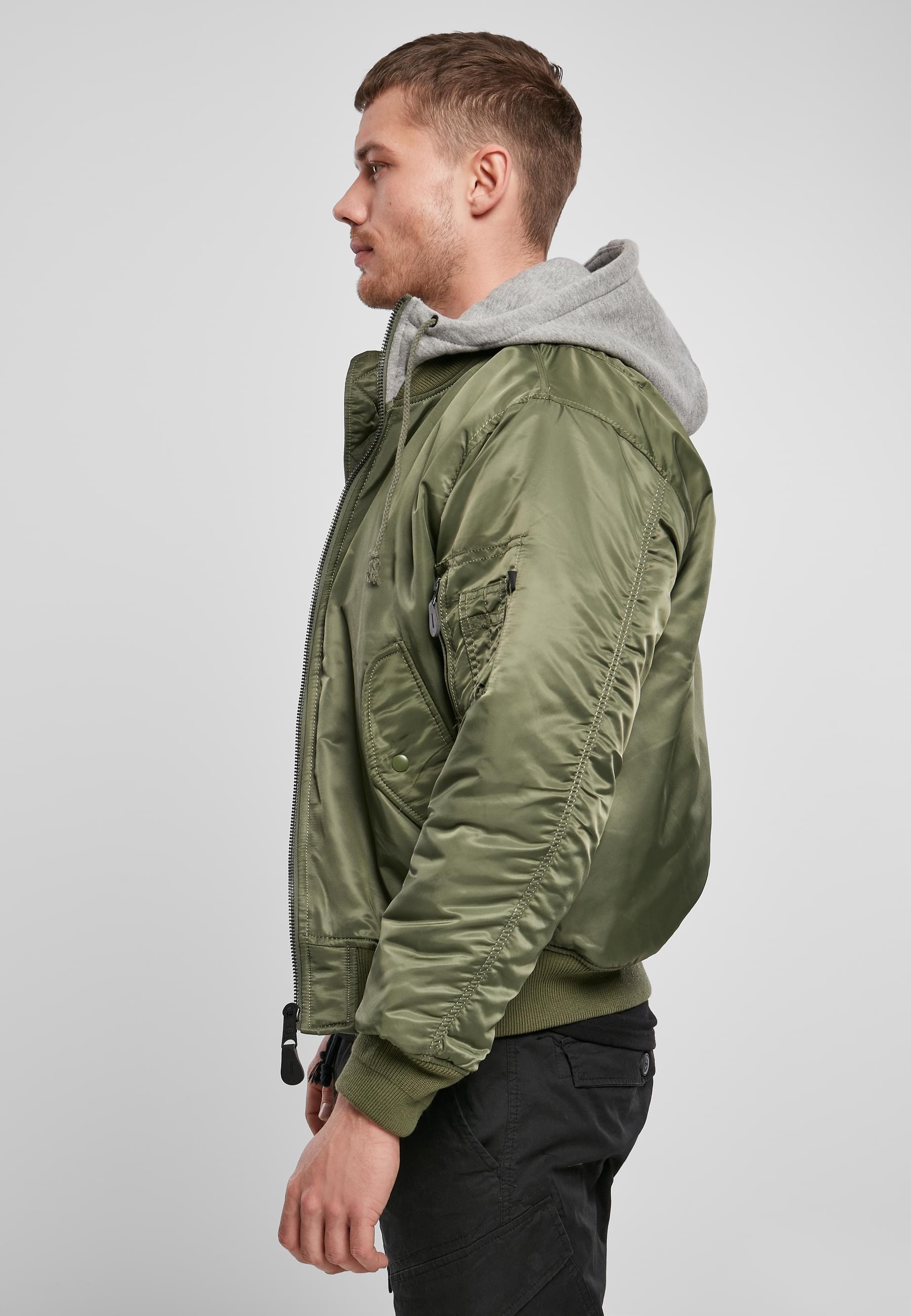 Brandit Anorak »Brandit Herren Hooded MA1 Bomber Jacket«, (1 St.), mit Kapuze