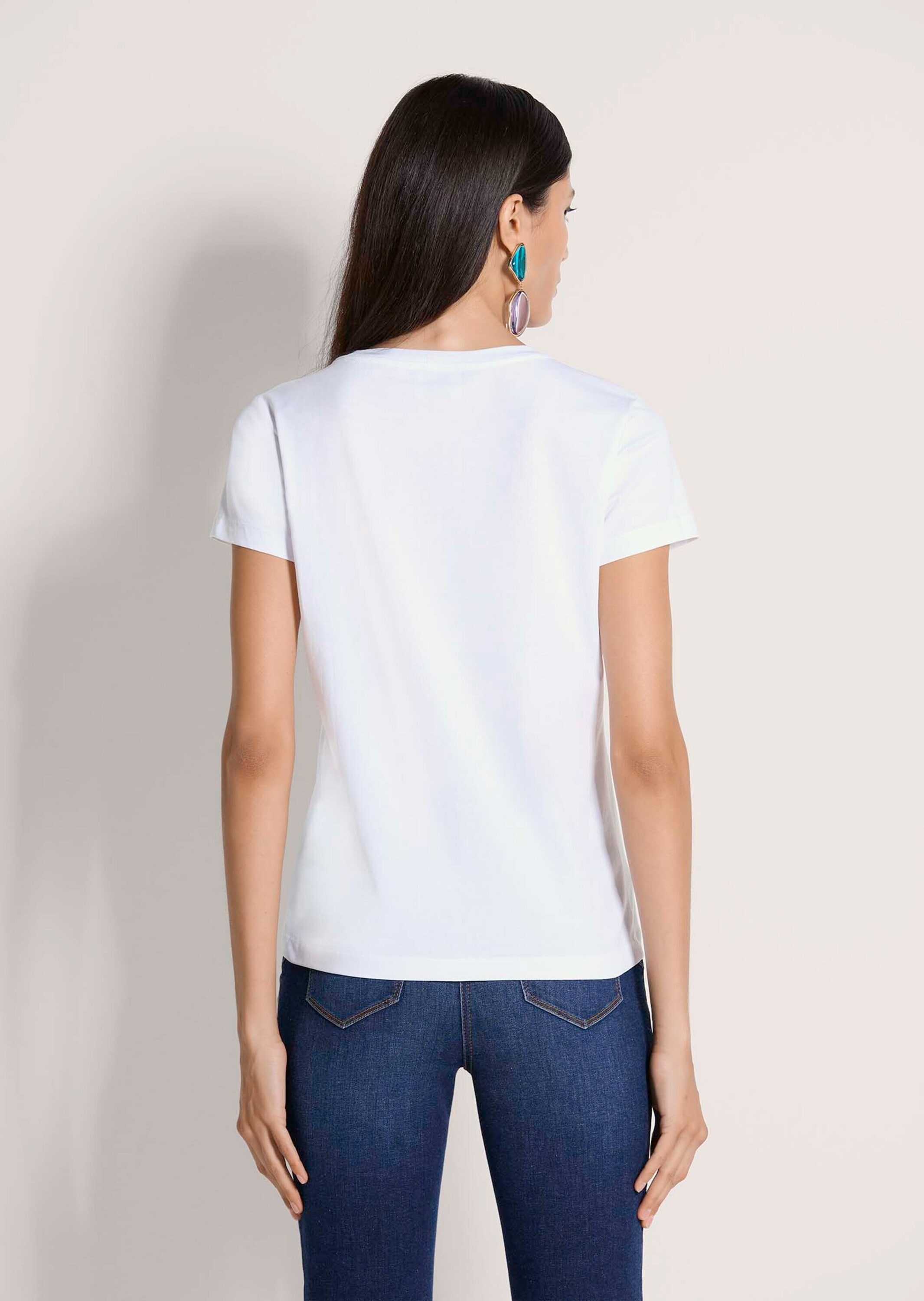 MADELEINE Print-Shirt »Shirt Florales Print-Shirt mit Pailletten, Kurzarm«