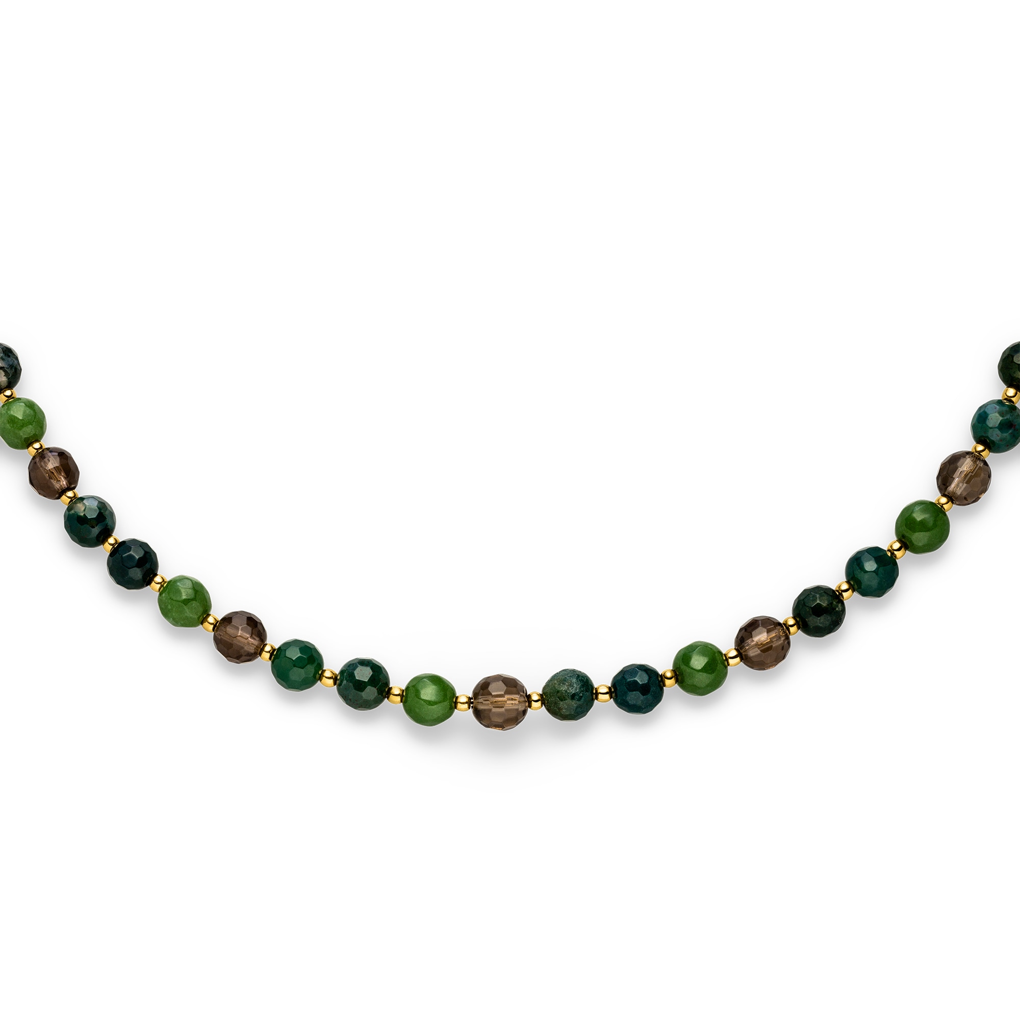 s.Oliver Armband »Schmuck Geschenk Edelstahl The Colorful Beads« mit Quarz und Jade oder Quarz, Mondstein, Granat und Jade