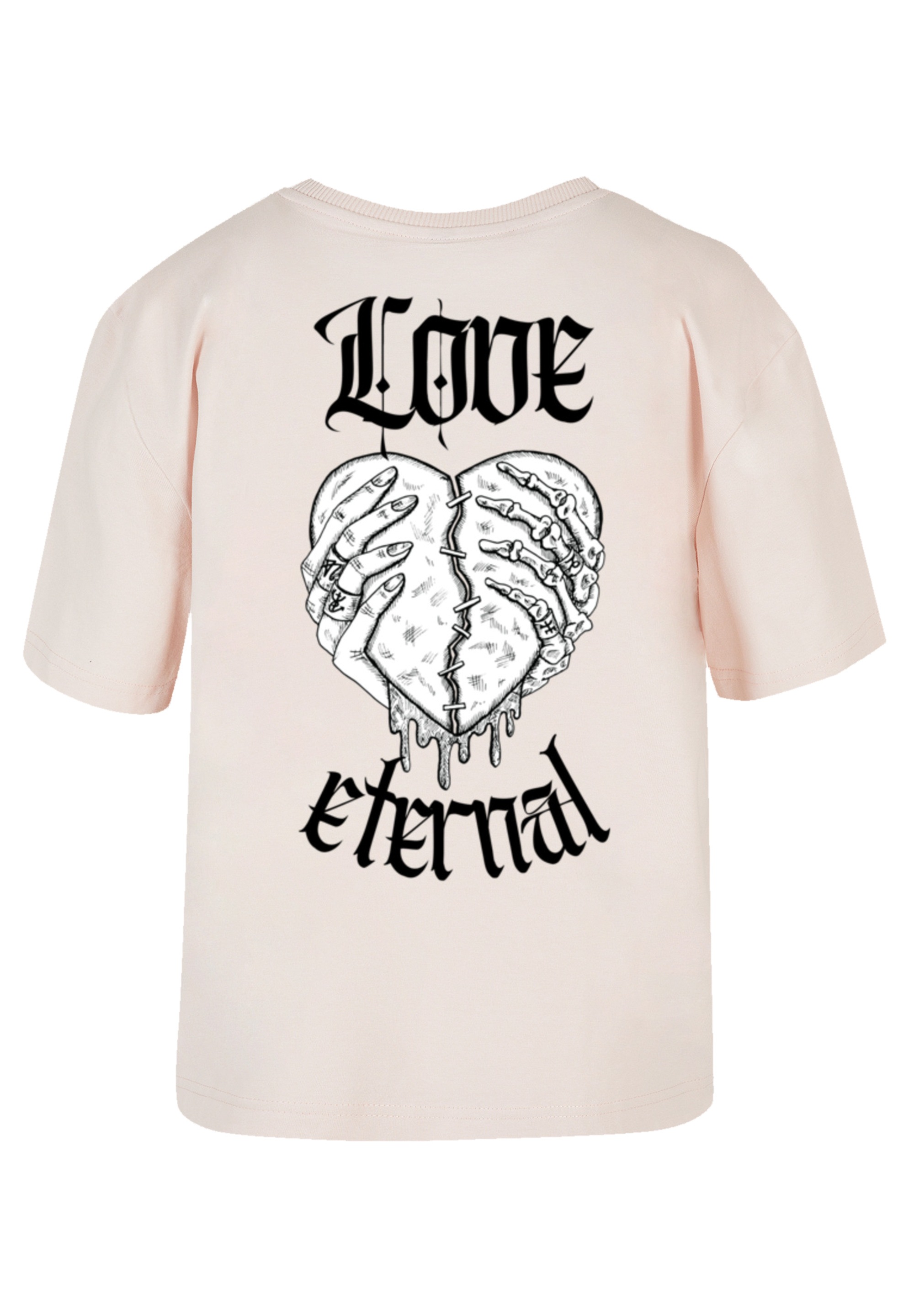 F4NT4STIC T-Shirt »Love Eternal Herz in Händen«, Premium Y2K Streetwear