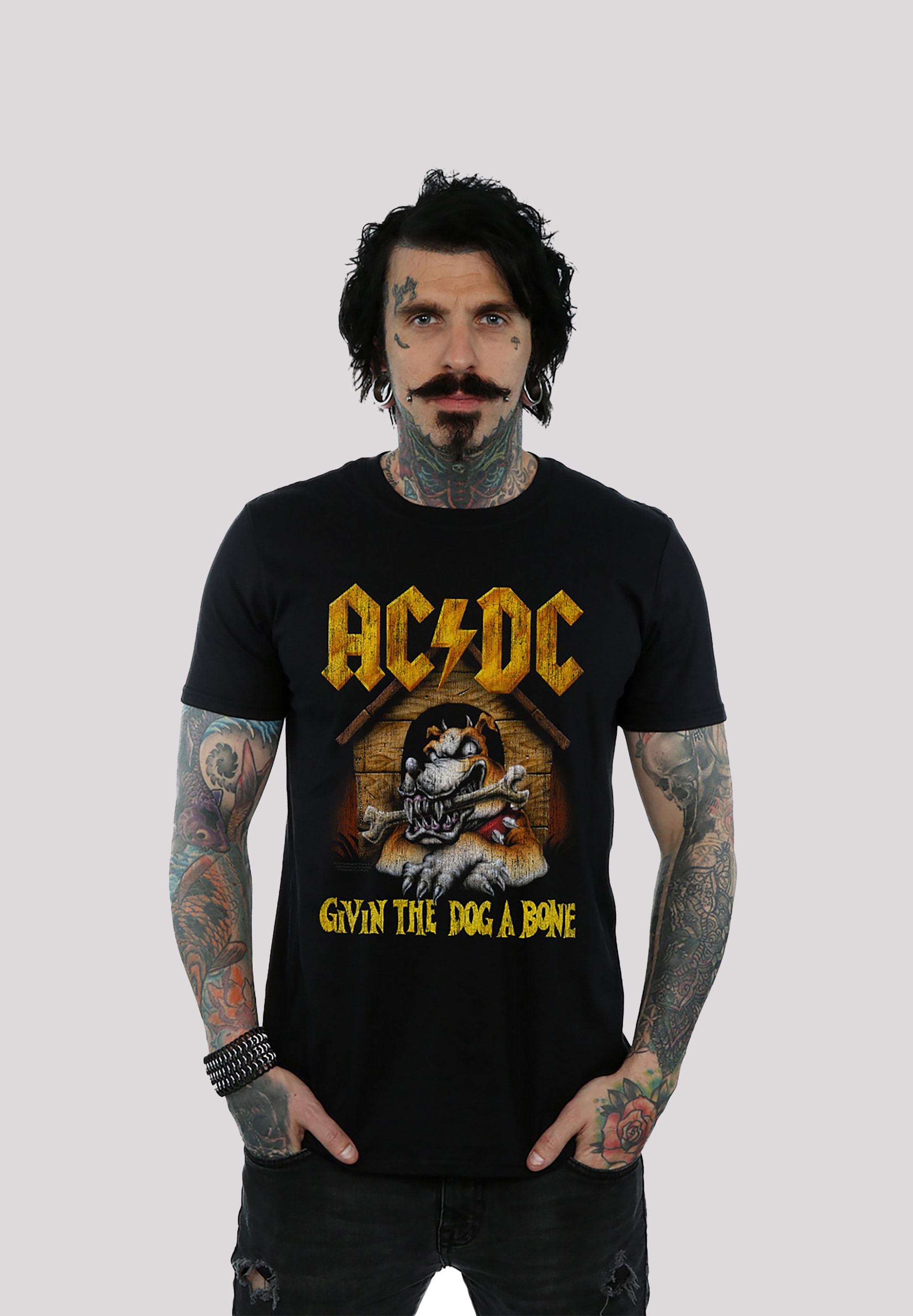 T-Shirt »ACDC Givin The Dog A Bone«, Print