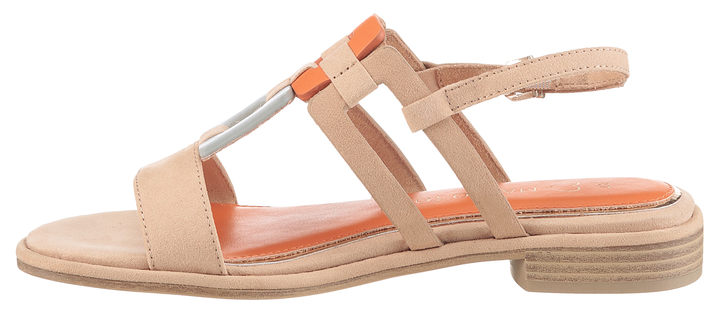 MARCO TOZZI Sandalette, Blockabsatz, Riemchensandale mit Feel Me-Ausstattung