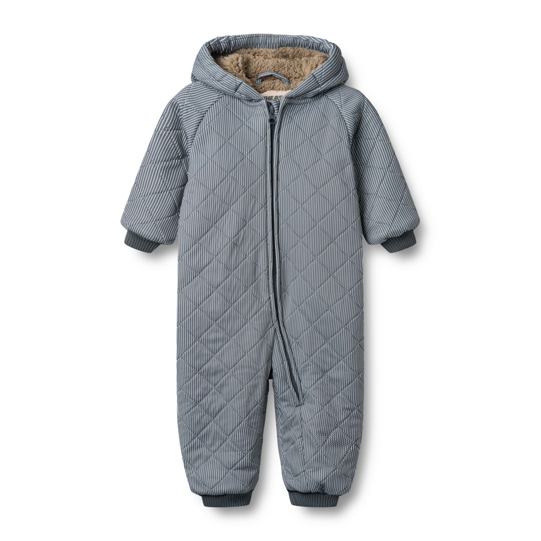 WHEAT Mädchen Schneeoverall "Thermo Suit Krammo", Gr. 92ink stripe, Web, Obermaterial: 100% Polyester, gestreift, Overalls, wasserdicht, mit