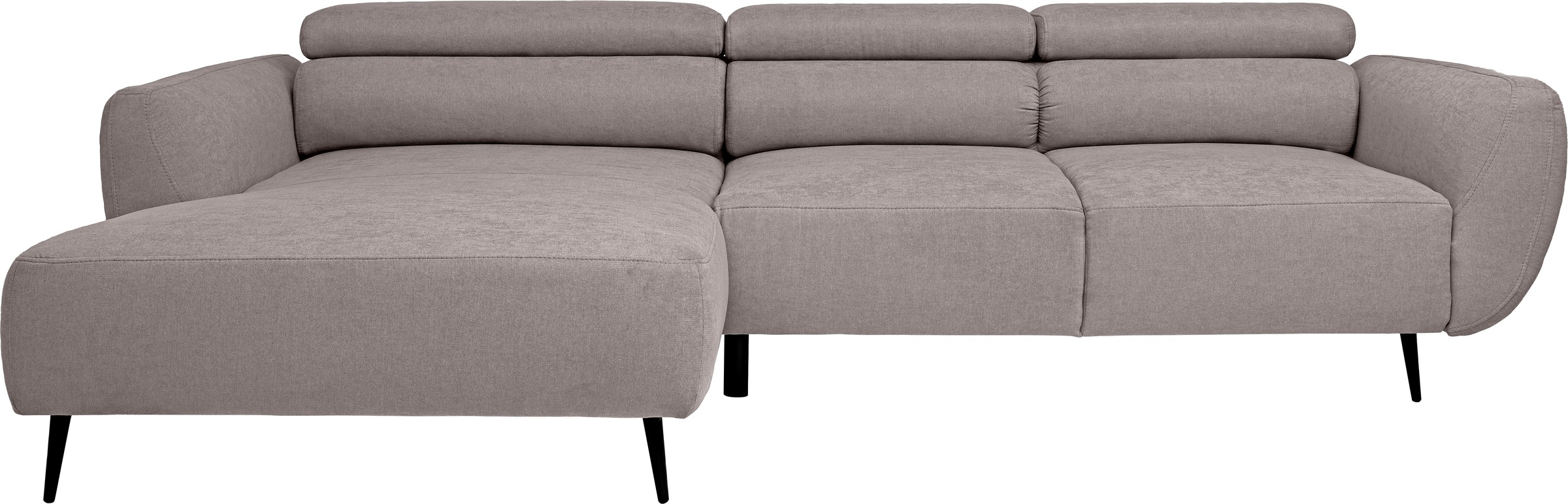WERK2 Ecksofa »Alisson, mit elektrischer Sitztiefenverstellung, L-Form, Breite 277 cm«, Alisson – flexibler Komfort mit modernem Design und smarten Details.