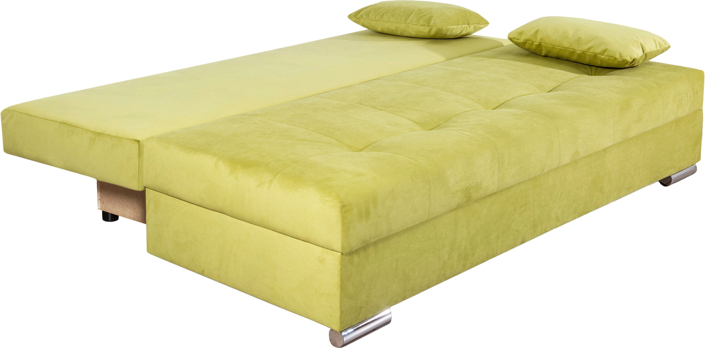 COLLECTION AB Schlafsofa »Tania mit Bettfunktion und Bettkasten«, komfortabler Sitzkomfort: Federkern-Polsterung, inklusive Rückenkissen