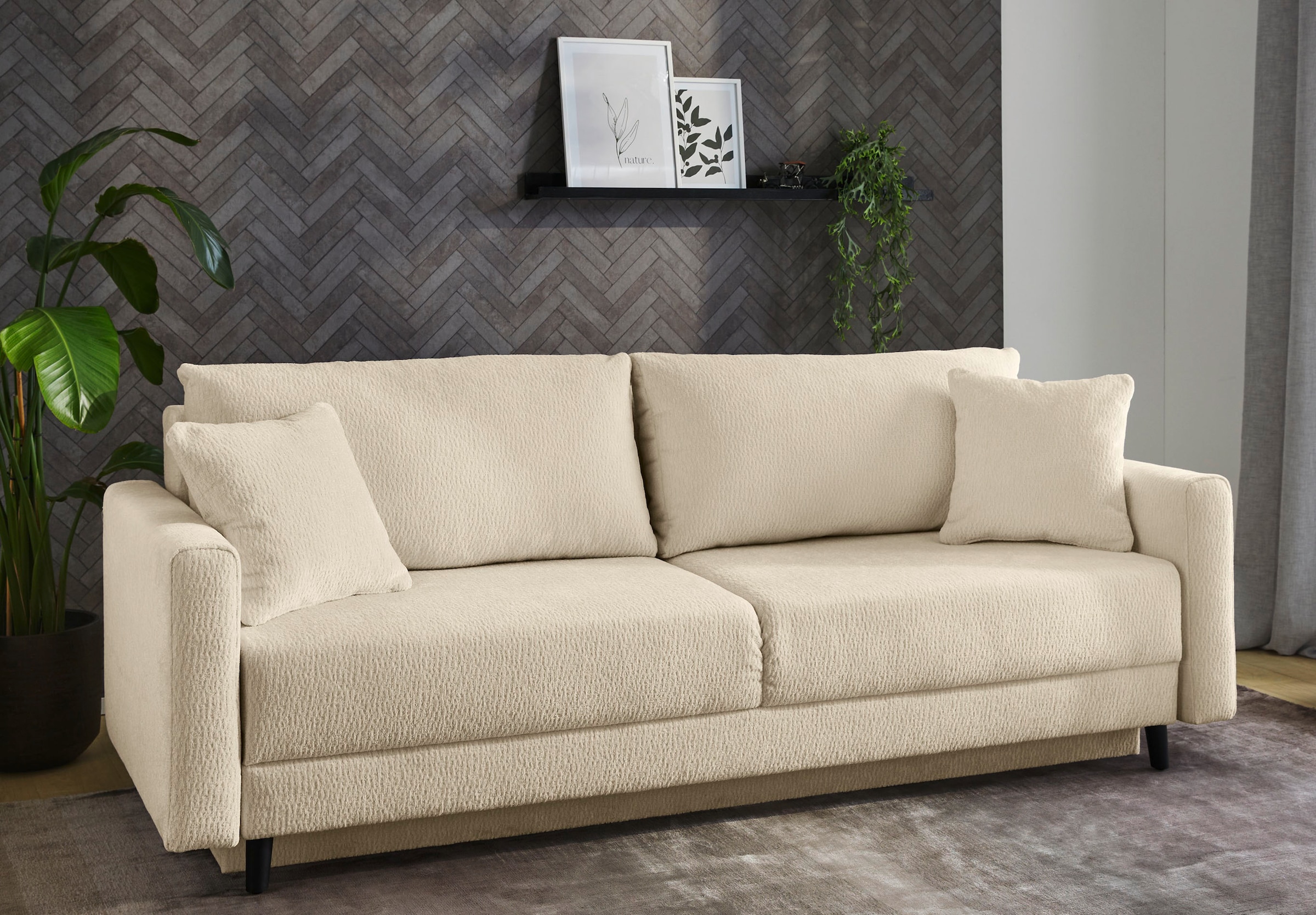 Jockenhöfer Gruppe Schlafsofa »Björn« mit Bettfunktion und Bettkasten/Stauraum