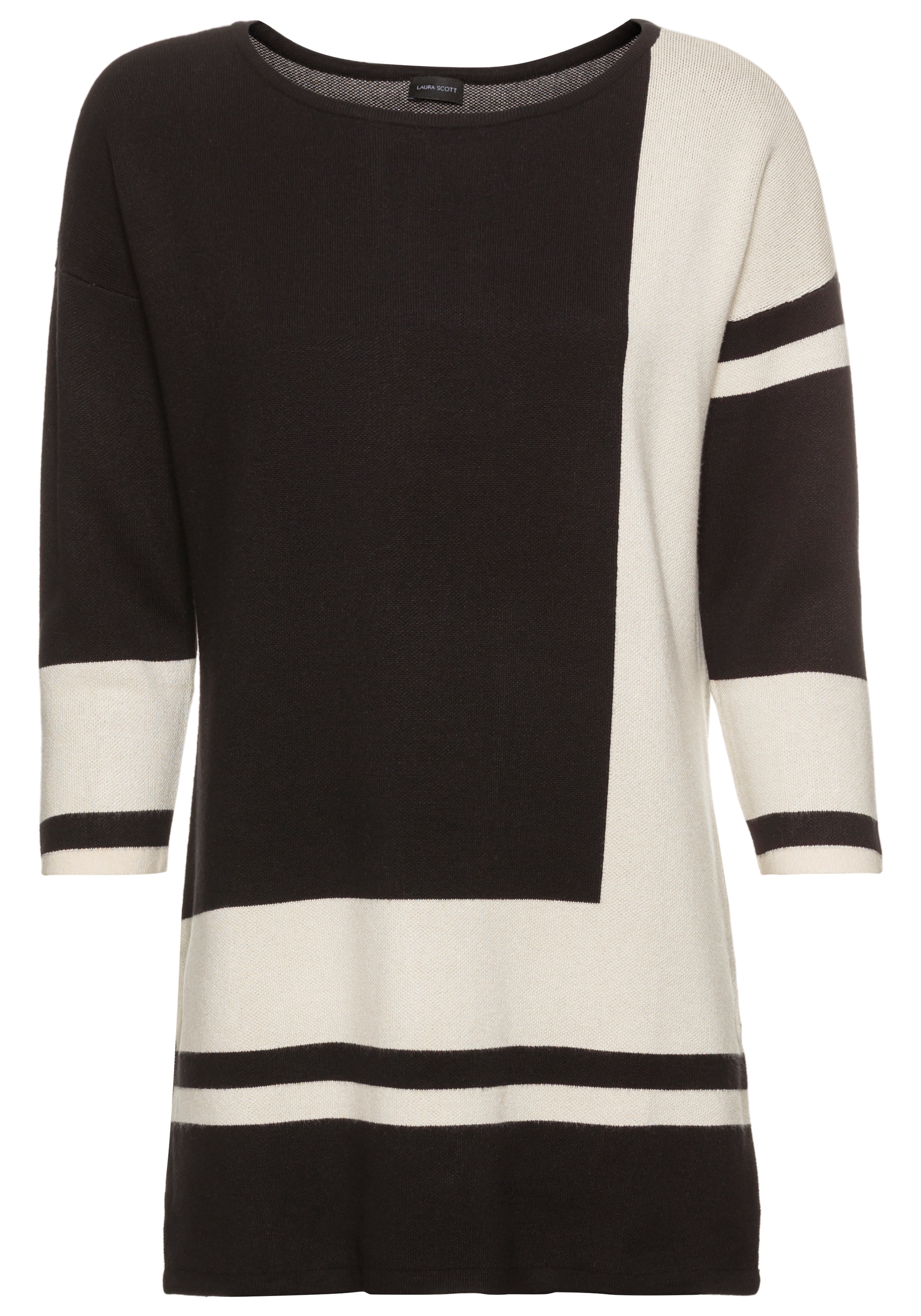 Laura Scott Longpullover, mit geometrischer Grafik