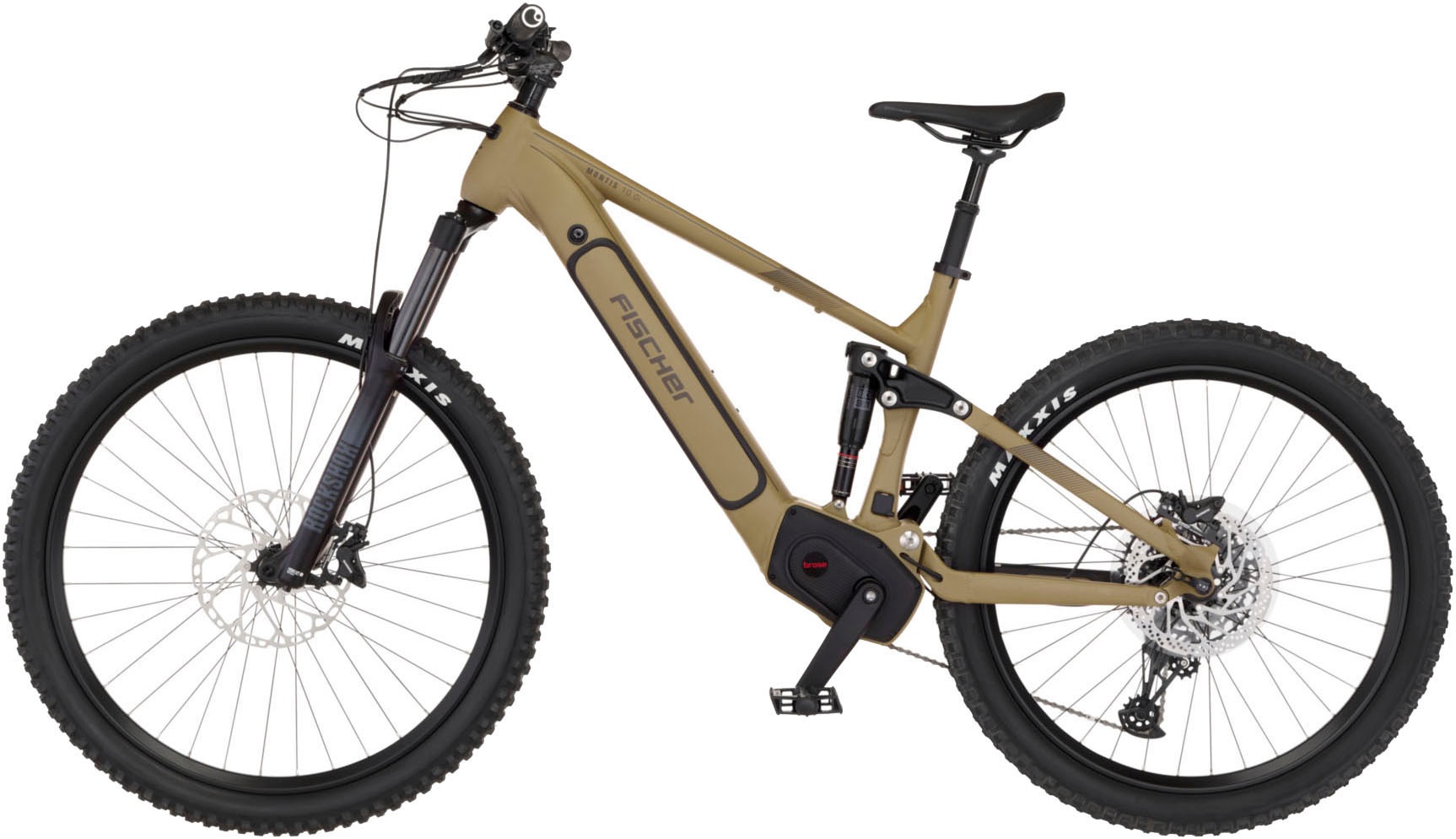 FISCHER Fahrrad "MONTIS 10.0i Fully 711" 12 Gang SRAM SX 11-50 Kettenschaltung Schaltwerk Mittelmotor mit Akku-Ladegerät  mit Werkzeug, Pedelec, Elektrofahrrad für Damen und Herren, MTB