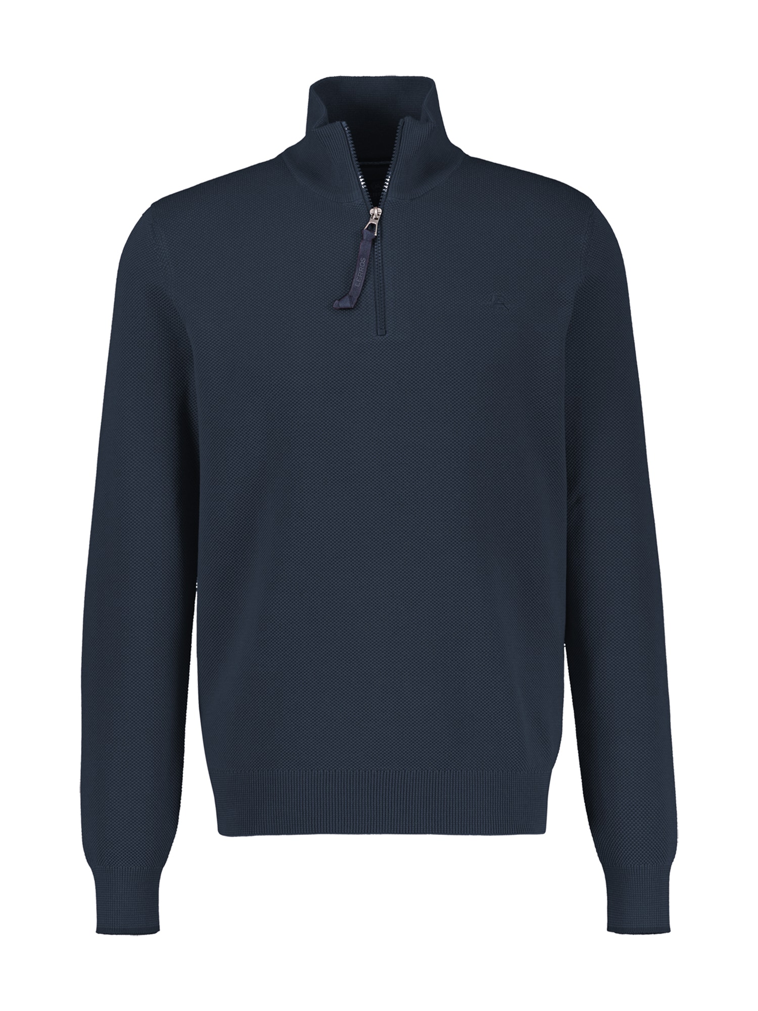 LERROS Sweatshirt "Troyer in 2-Tone-Optik aus Baumwollstrick, große Größen"