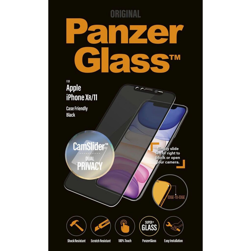 PanzerGlass Displayschutzglas »Privacy CamSlider Apple iPhone XR/11«, für Apple iPhone XR/11