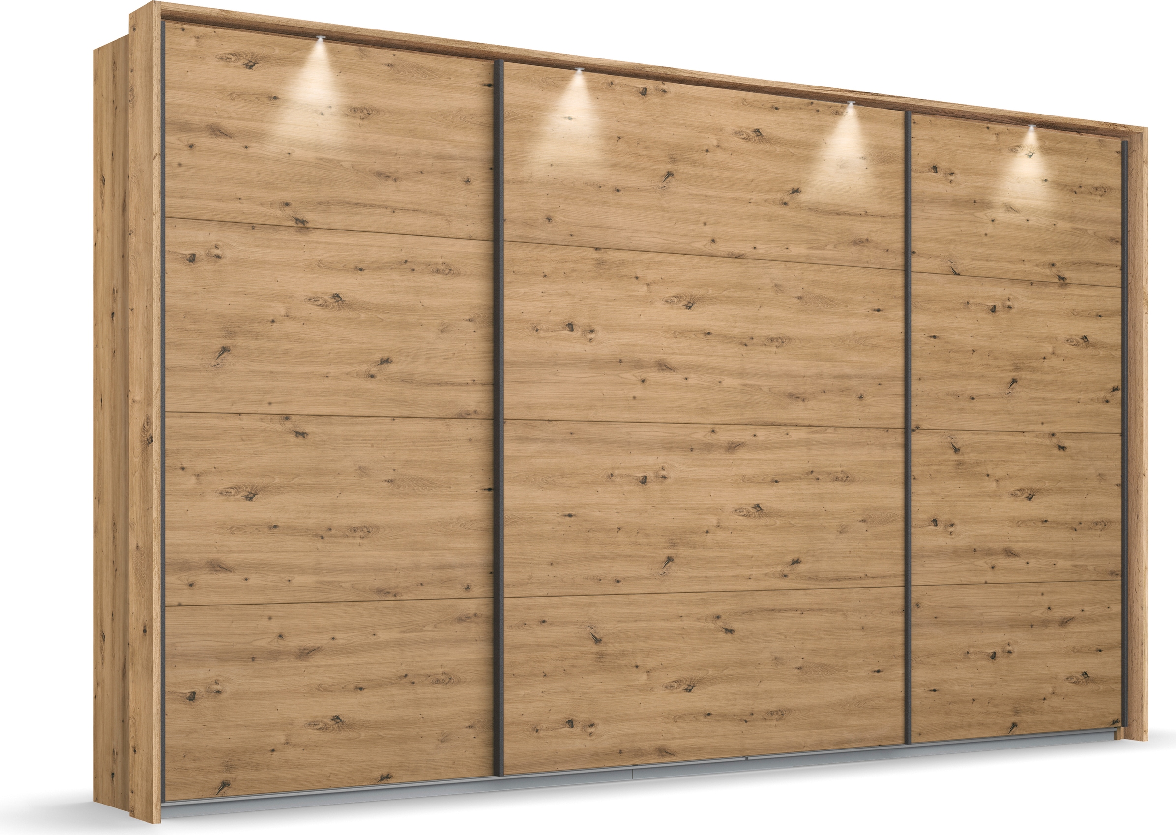 OTTO home Kleiderschrank "Mehrzweckschrank Aktenschrank Möbel Mietswohnung Schlafzimmer OTELI" Breiten 211/278/323/368 cm Höhen 214/233 cm, inkl. Passepartout optional mit Beleuchtung MADE IN GERMANY