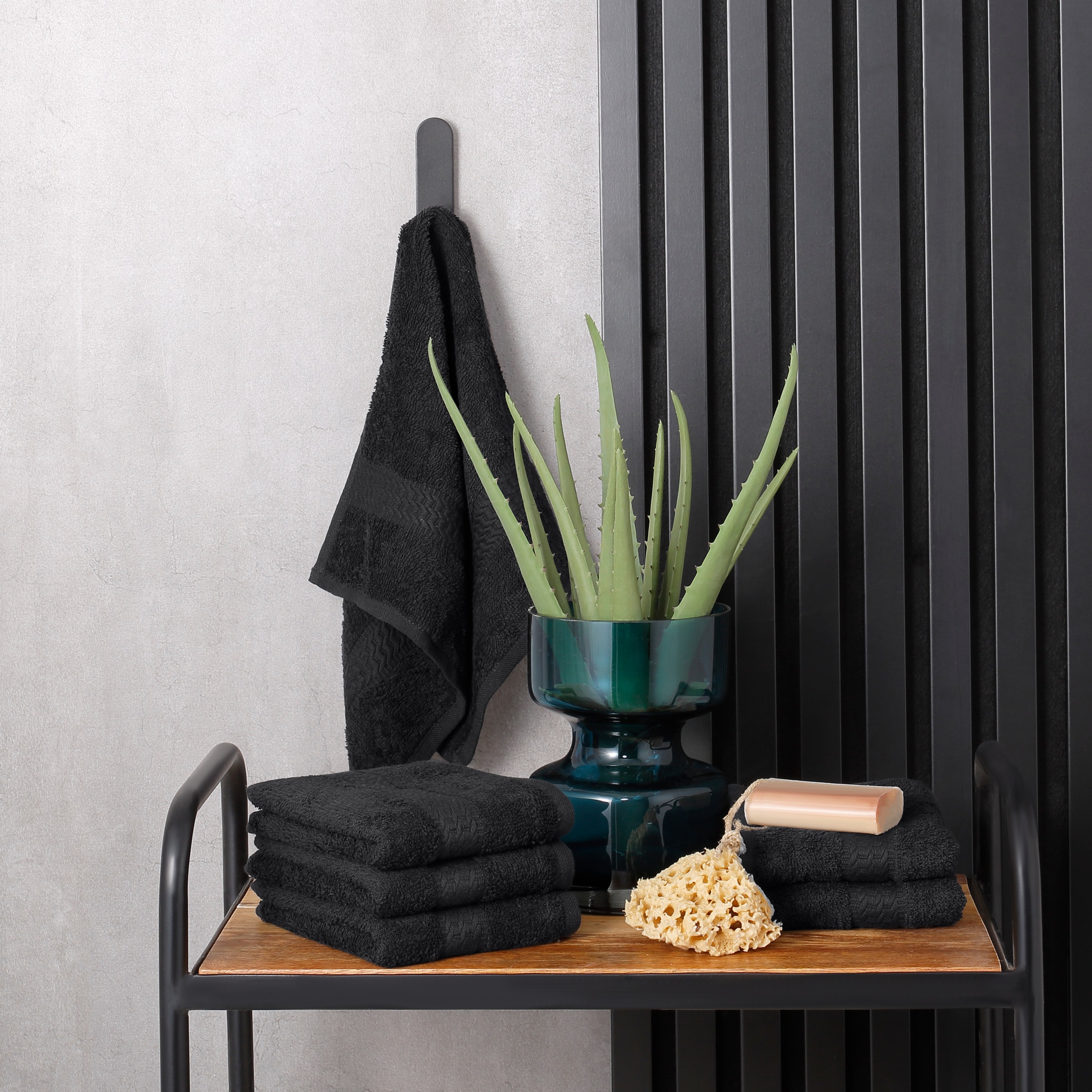 my home Gästehandtücher "Juna, als Set und Serie erhältlich, 6 Gästetücher, günstig online kaufen