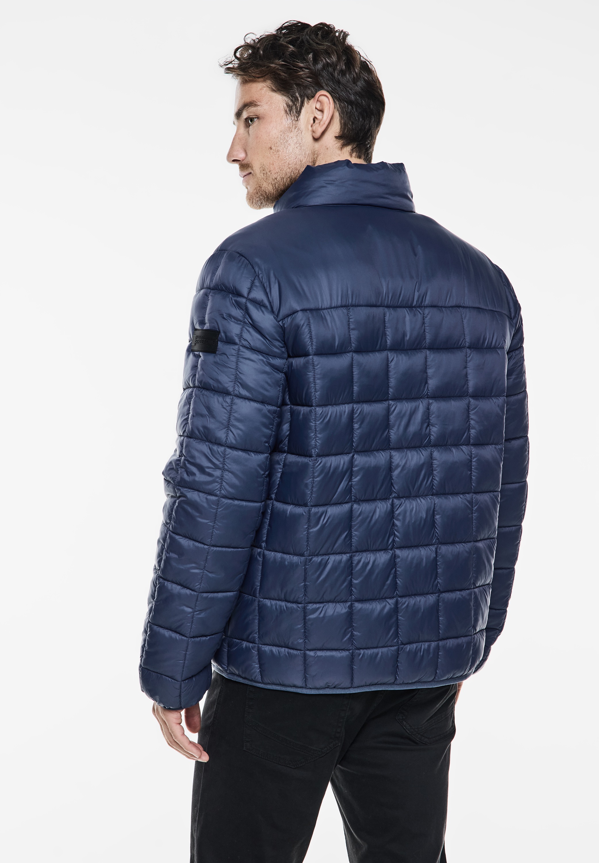 STREET ONE MEN Steppjacke, ohne Kapuze, mit Stehkragen