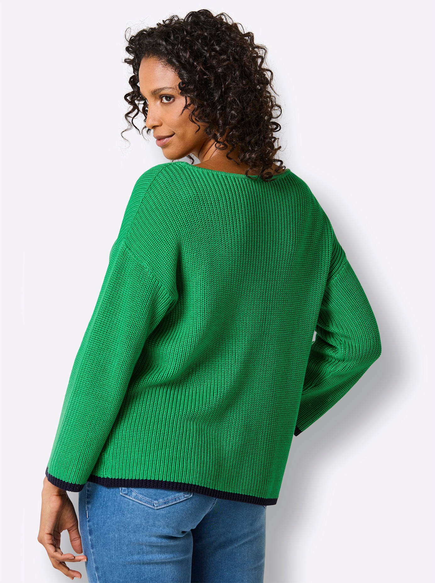 CREATION L PREMIUM 3/4 Arm-Pullover »Lyocell-Baumwoll-Pullover«