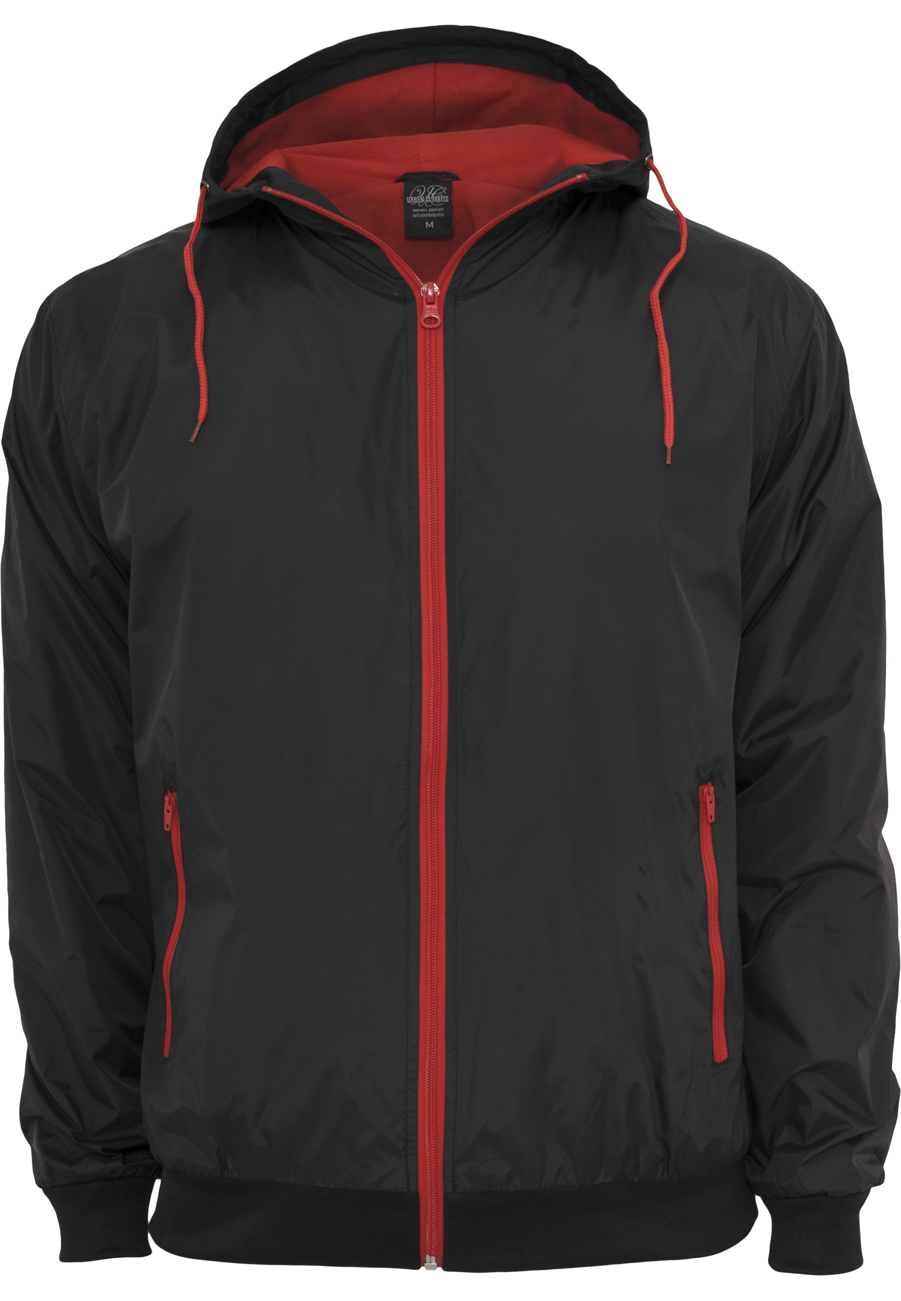 URBAN CLASSICS Windbreaker "Urban Classics Herren Contrast Windrunner" 1 Stk. tlg. mit Kapuze