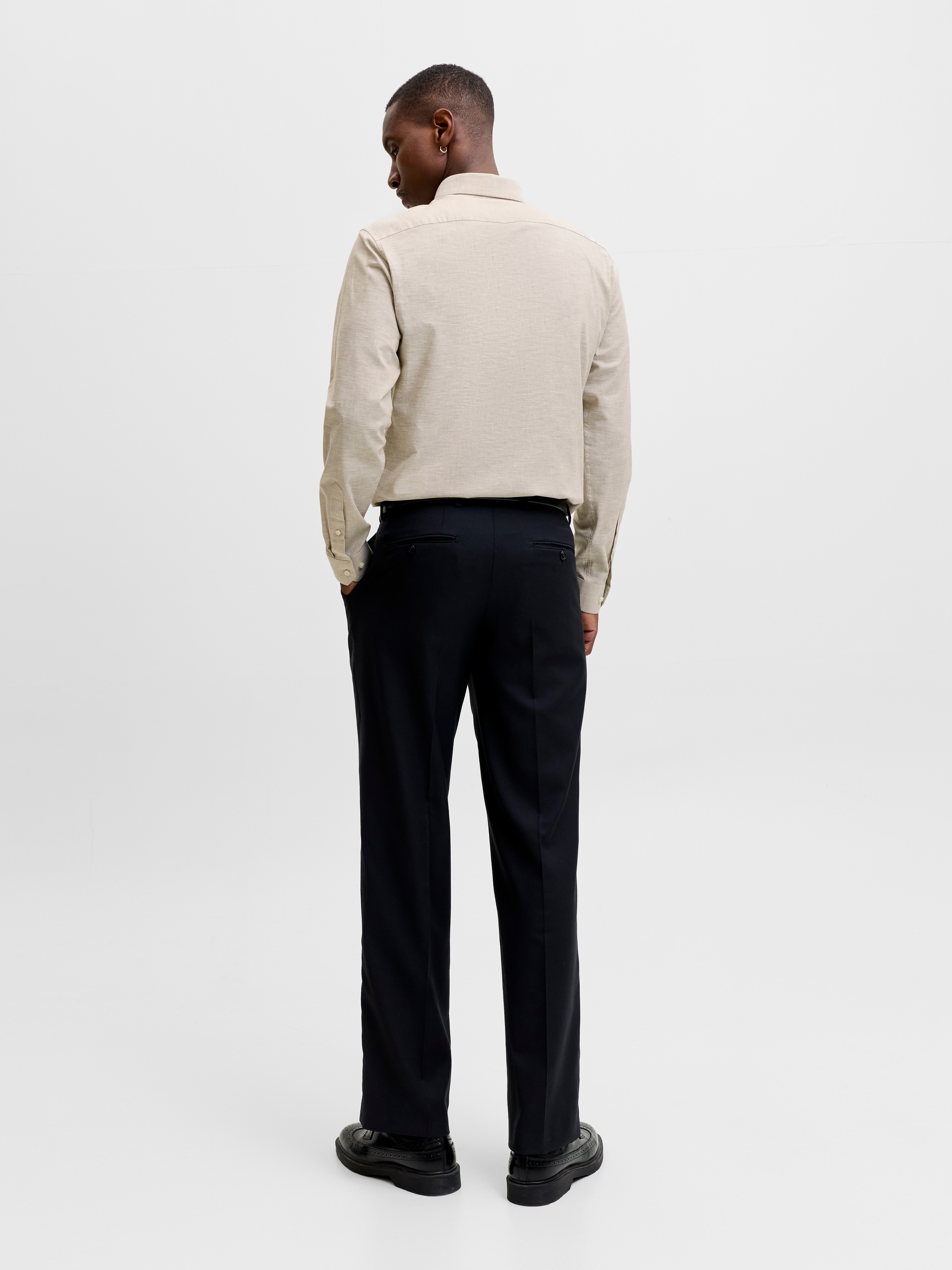 Jack & Jones Langarmhemd »JPRBLAPARKER HEATHER L/S SHIRT STYD« Baumwolle, slim fit