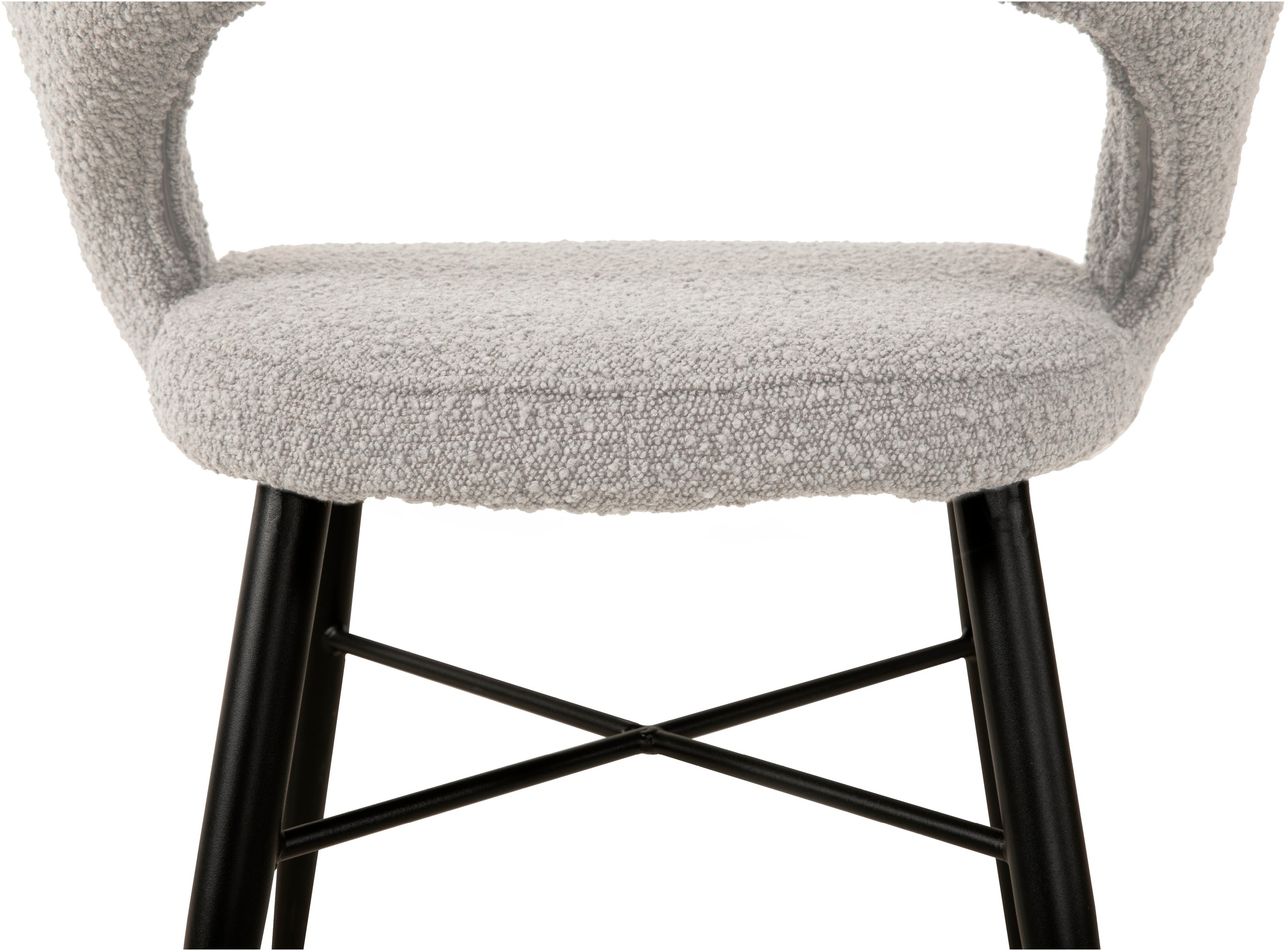 OMG Design Esszimmerstuhl »Marley«, (Set), 1 St., Stoff, mit modernem Cut-Out, Bouclé Bezug