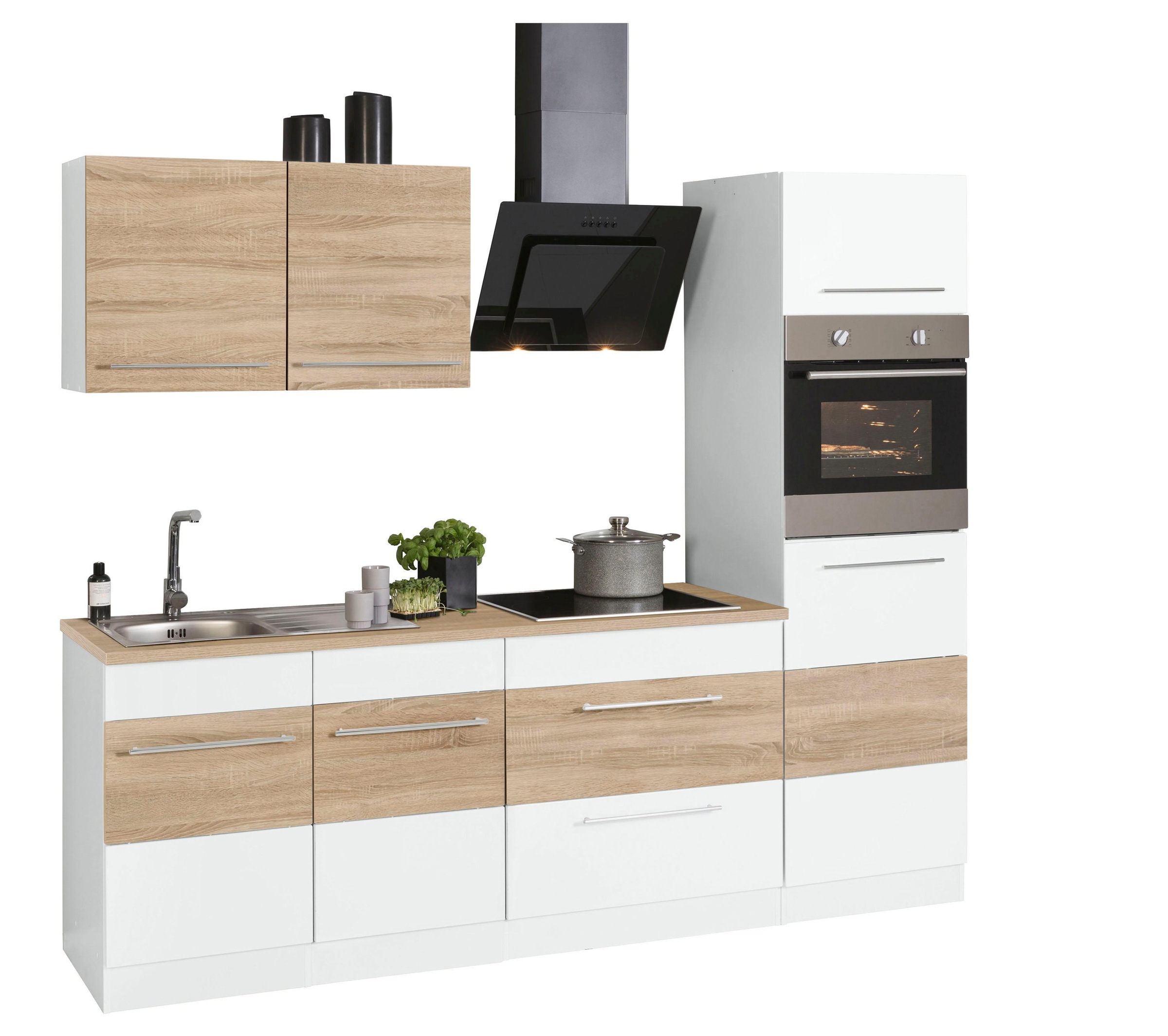 Thumbnail - KOCHSTATION Küchenzeile "KS-Trient" Breite 240 cm, wahlweise mit E-Geräten, mit Arbeitsplatte