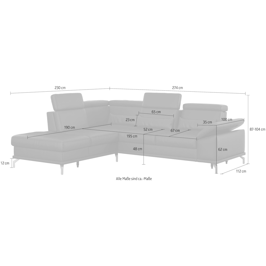 sit&more Ecksofa »Cabrio«