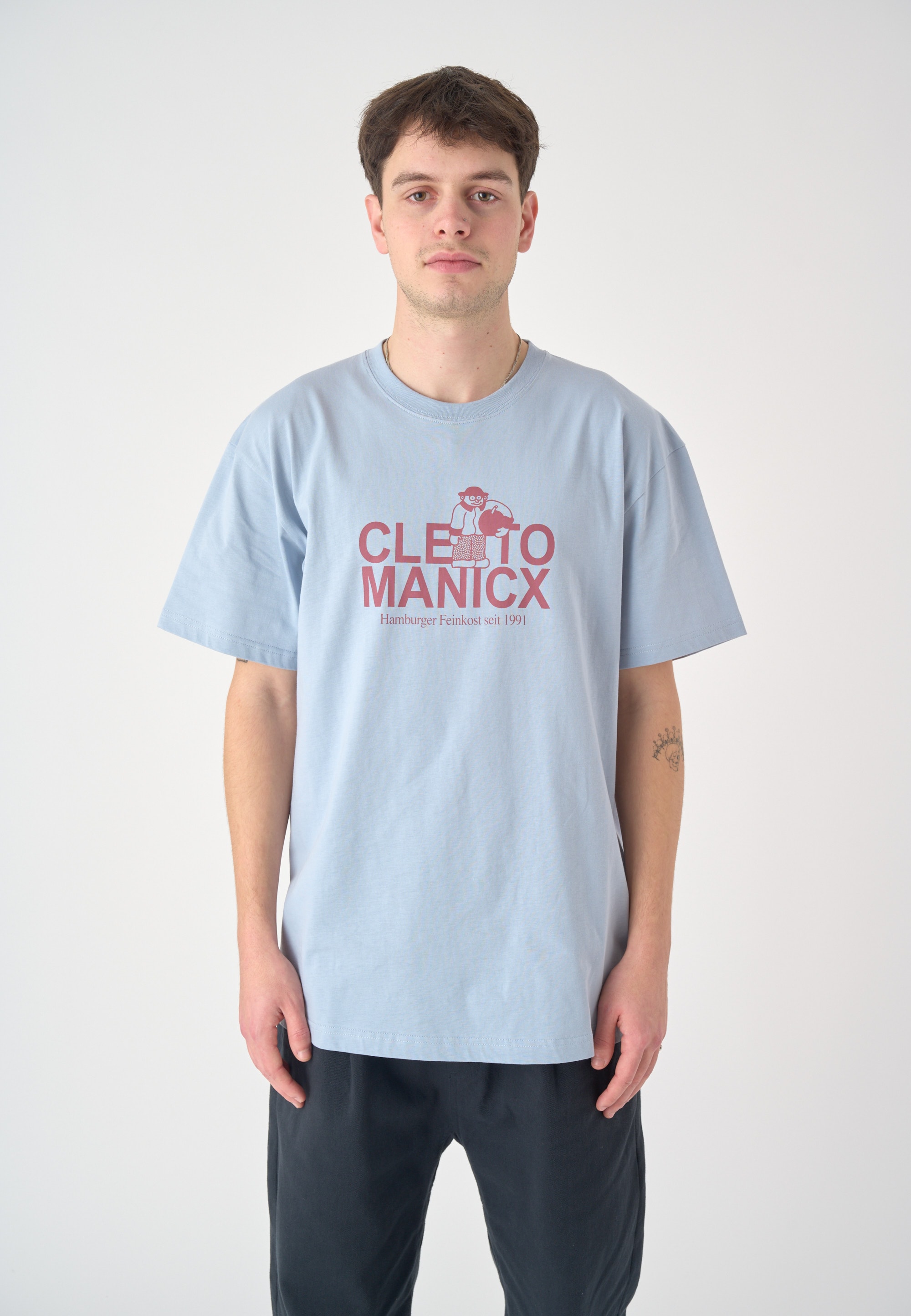 Cleptomanicx T-Shirt »Feinkost«, mit coolem Frontprint
