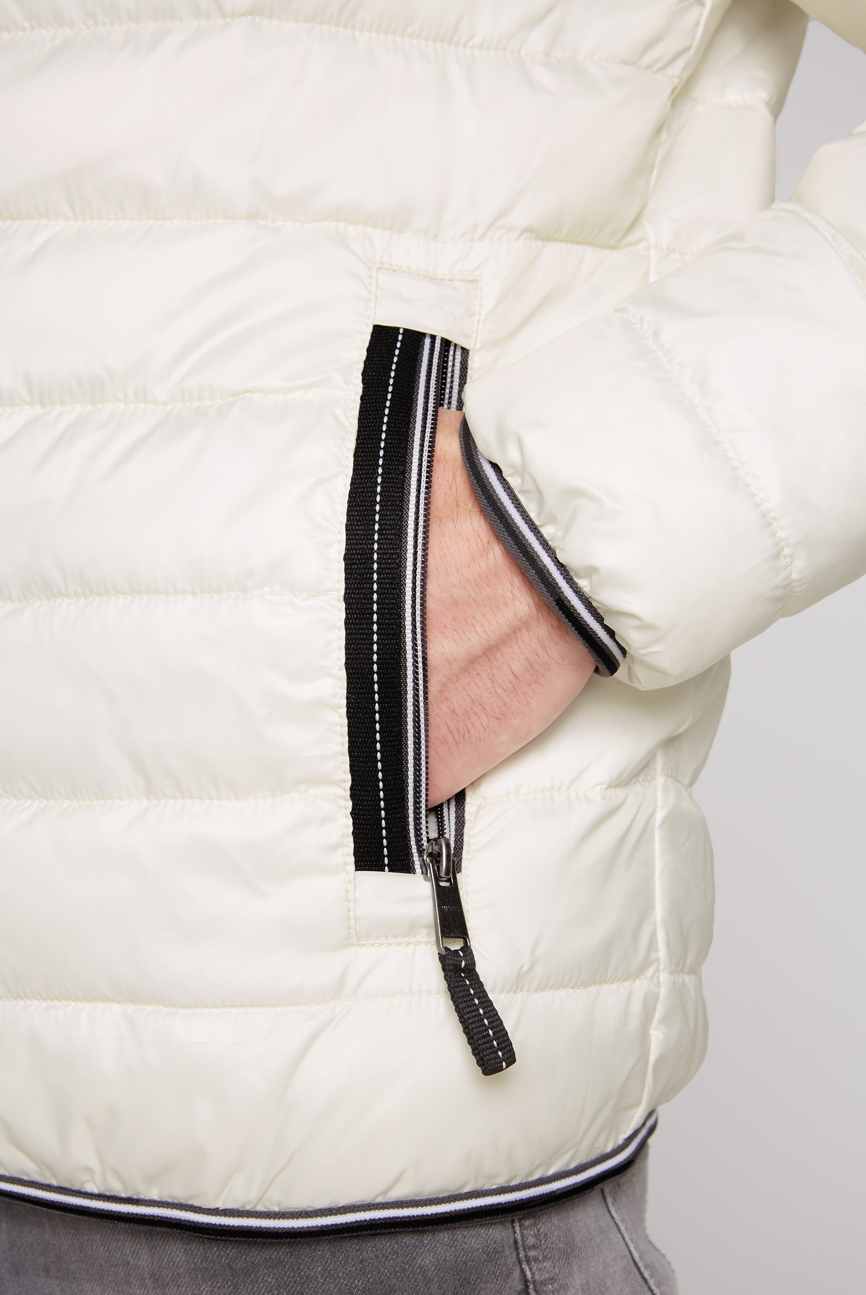 CAMP DAVID Outdoorjacke, ohne Kapuze, mit elastischem Saumabschluss