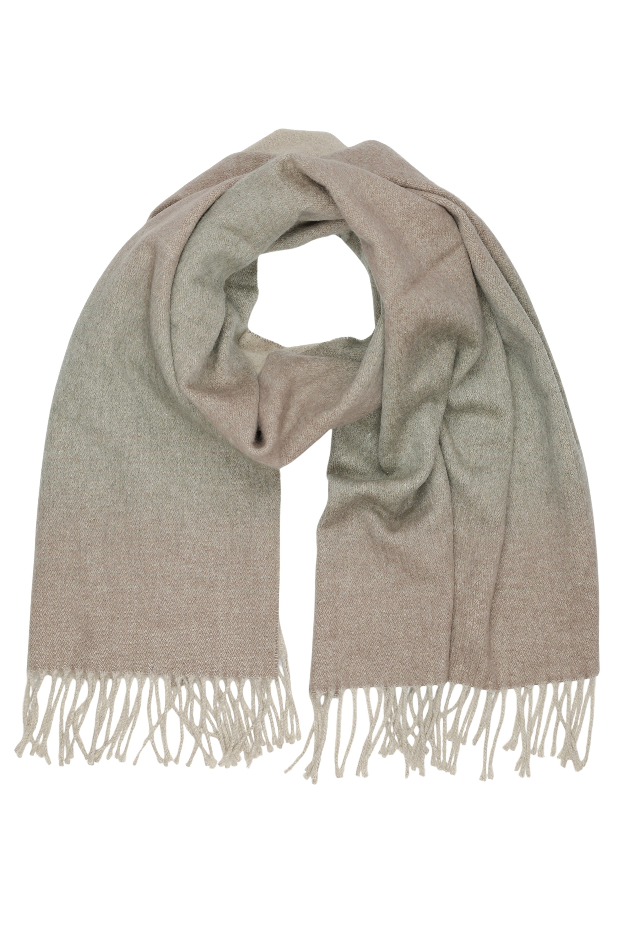 COLLEZIONE ALESSANDRO Wollschal "Taupe", in modischem taupe-grau, Made in I günstig online kaufen