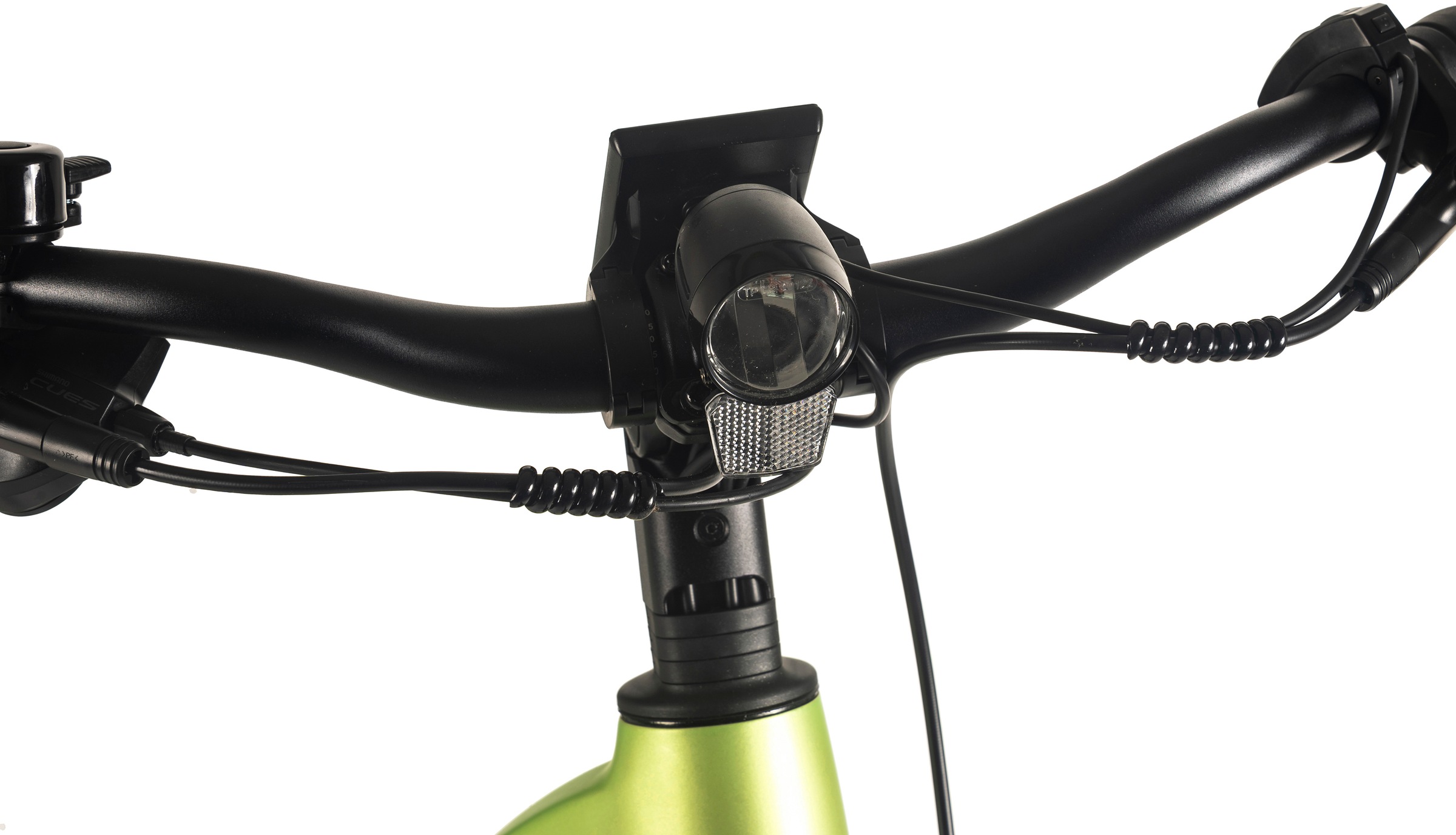 Adore E-Bike »28" Alu Cityfahrrad CX-380 Mittelmotor 85NM / 15Ah Lime Green matt«, 9 Gang, Shimano, Cues, Mittelmotor 250 W