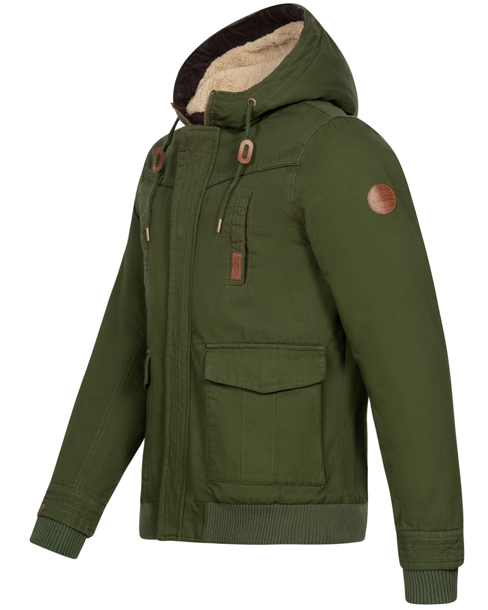 Alessandro Salvarini Winterjacke »ASRigio«, mit warmem Teddyfell