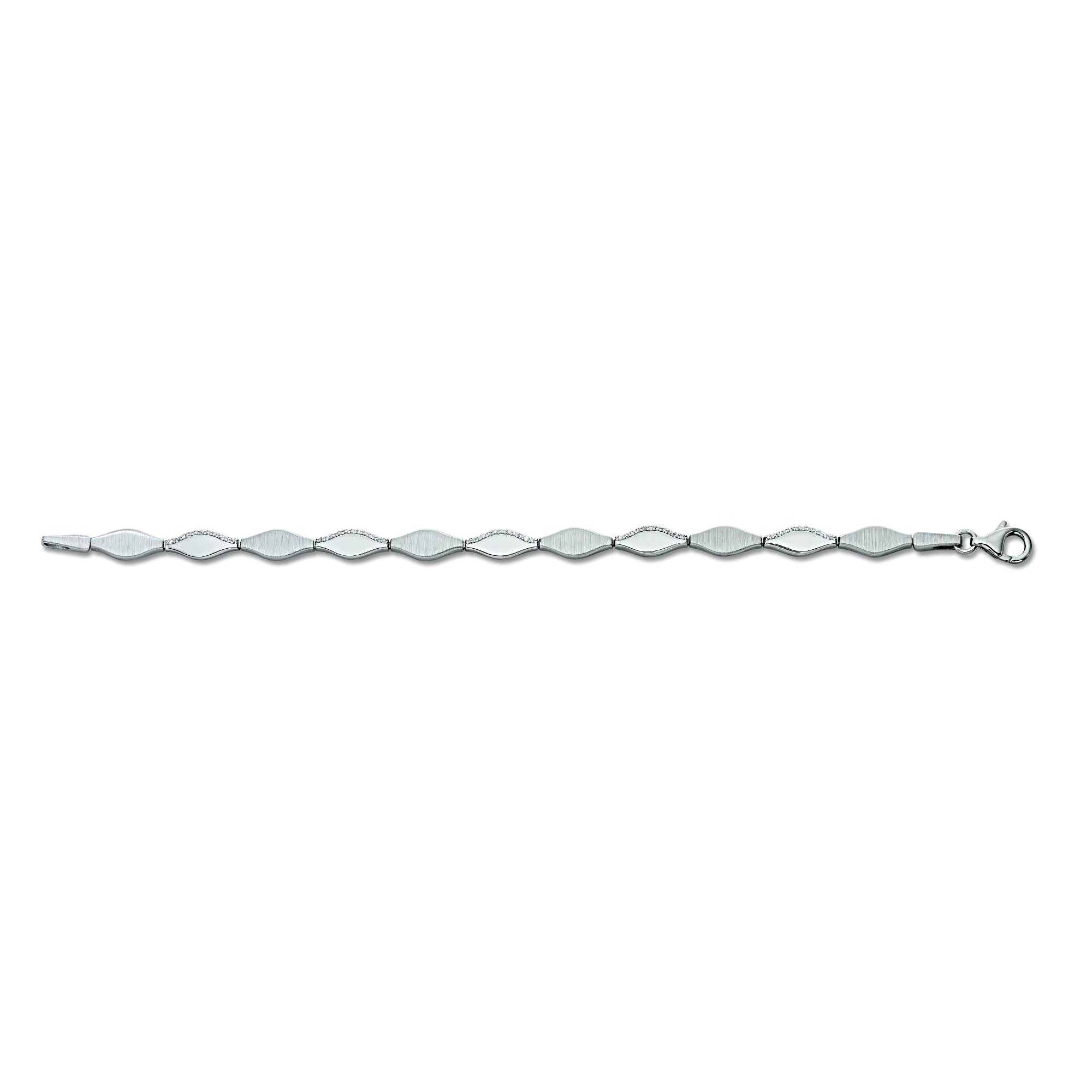 ONE ELEMENT Silberarmband »Zirkonia Armband aus 925 Silber 19 cm«, edles Design – modisch & dezent zugleich