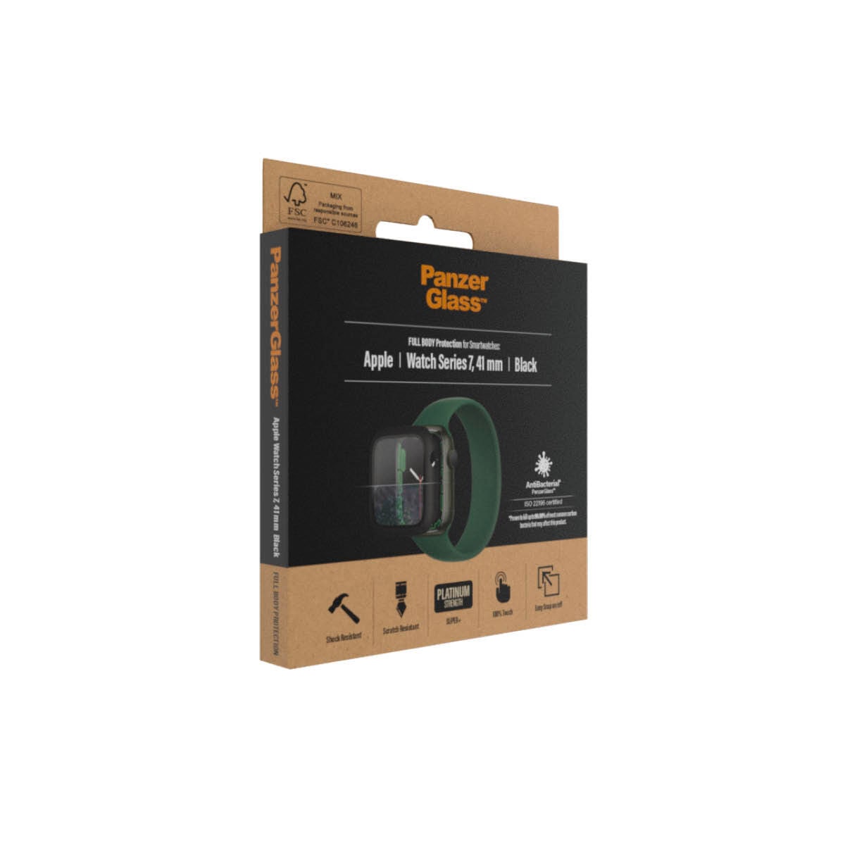 PanzerGlass Displayschutzglas »Full Body«, für Apple Watch 7 41mm-Apple Watch 8 41mm, passend für Apple Watch 7, 8 Series 41mm