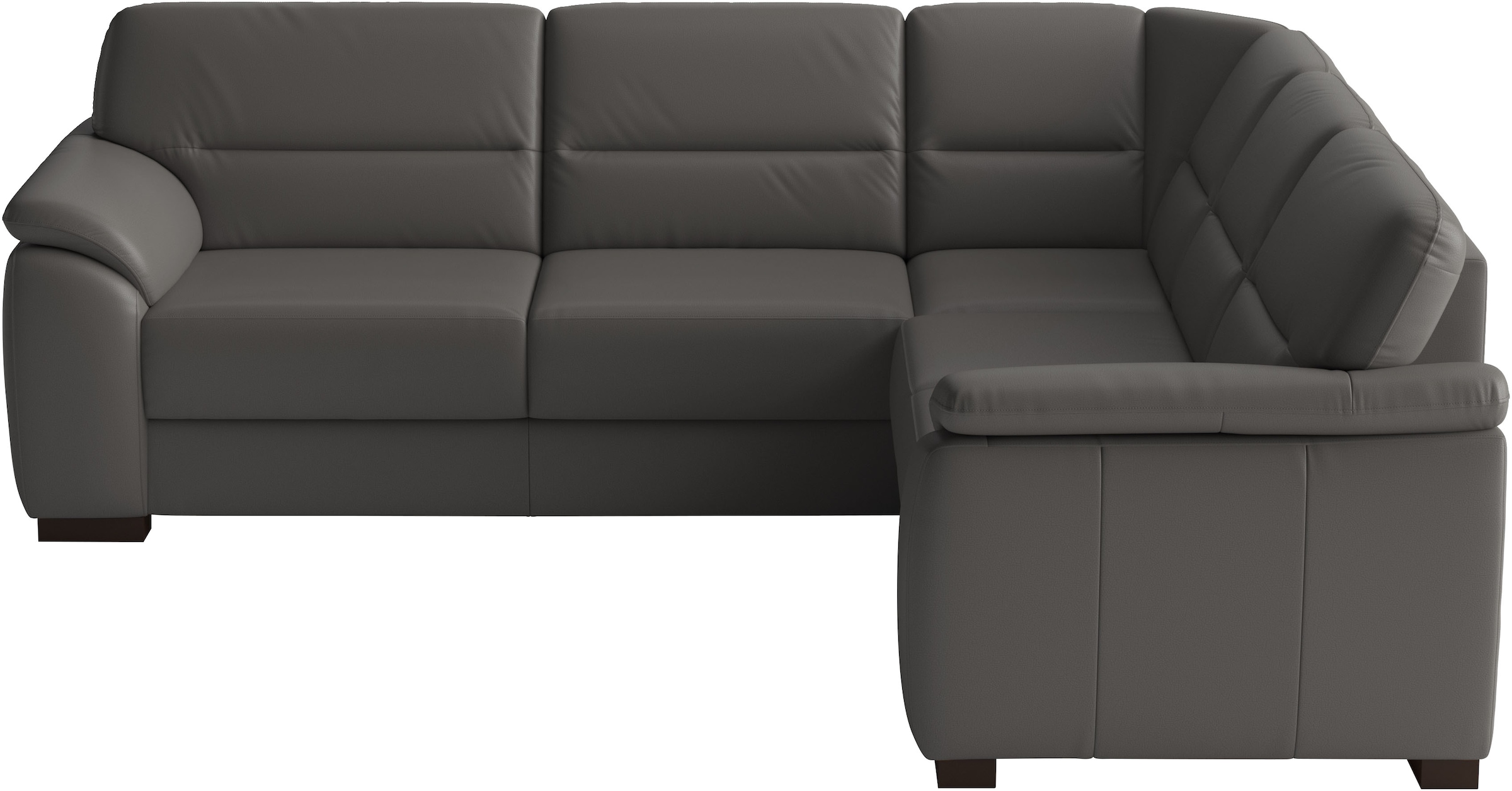 sit&more Ecksofa "Montego Leder, L-Form, B: 255cm" wahlweise mit Schlaffunktion und Schubkasten
