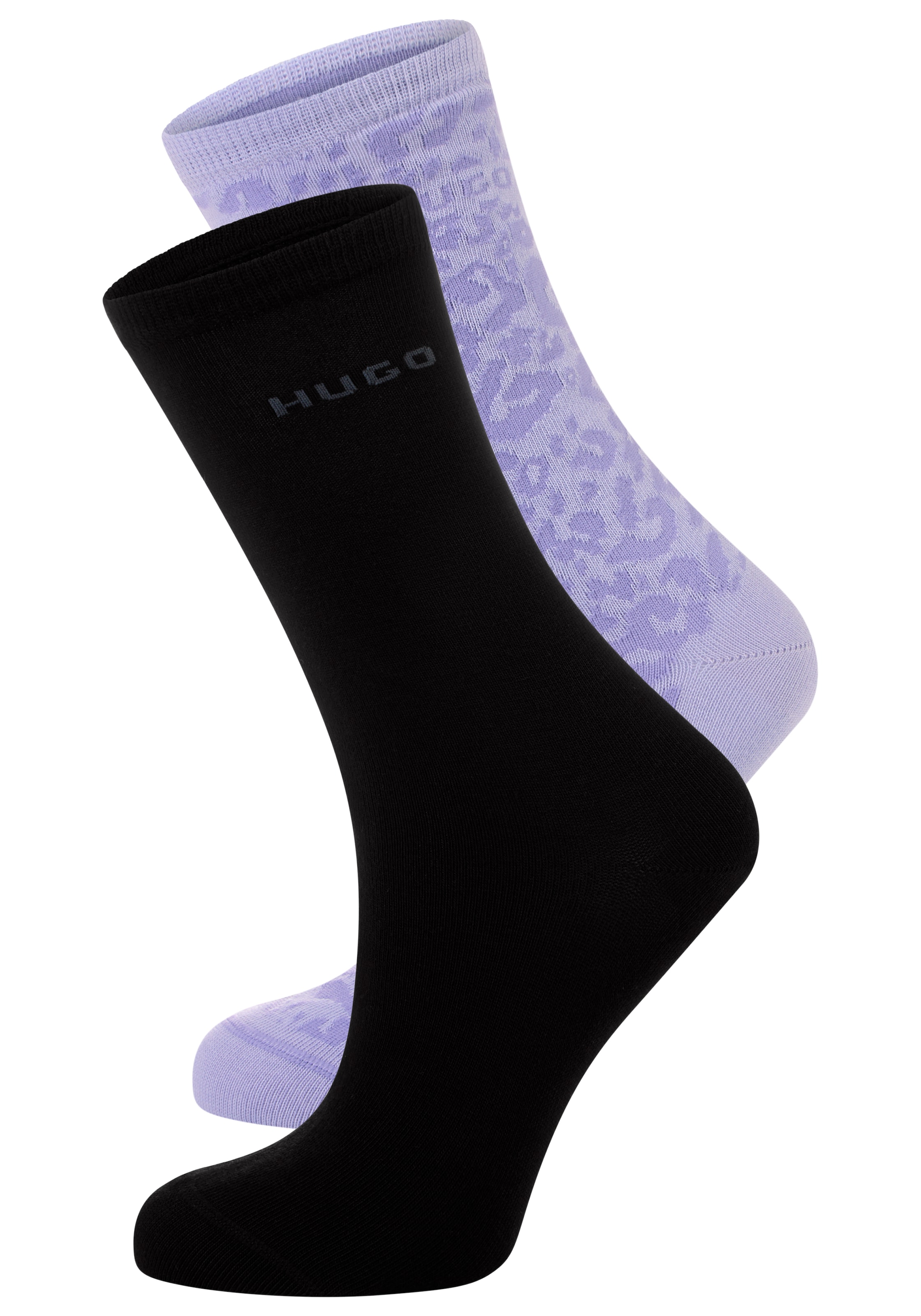 HUGO Underwear Socken "LEO LOGO" Packung, 2 Paar tlg. mit HUGO-Schriftzug günstig online kaufen