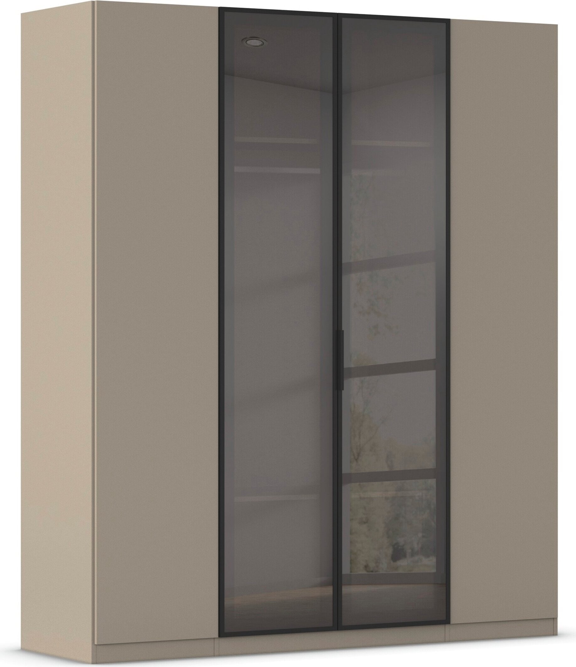 OTTO home Kleiderschrank "Schrank Möbel Schlafzimmer Garderobe Mietswohnung WELTNEUHEIT NYLLA" PATENTIERTES SCHNELLMONTAGESYSTEM mit Glasrahmentüren MADE IN GERMANY