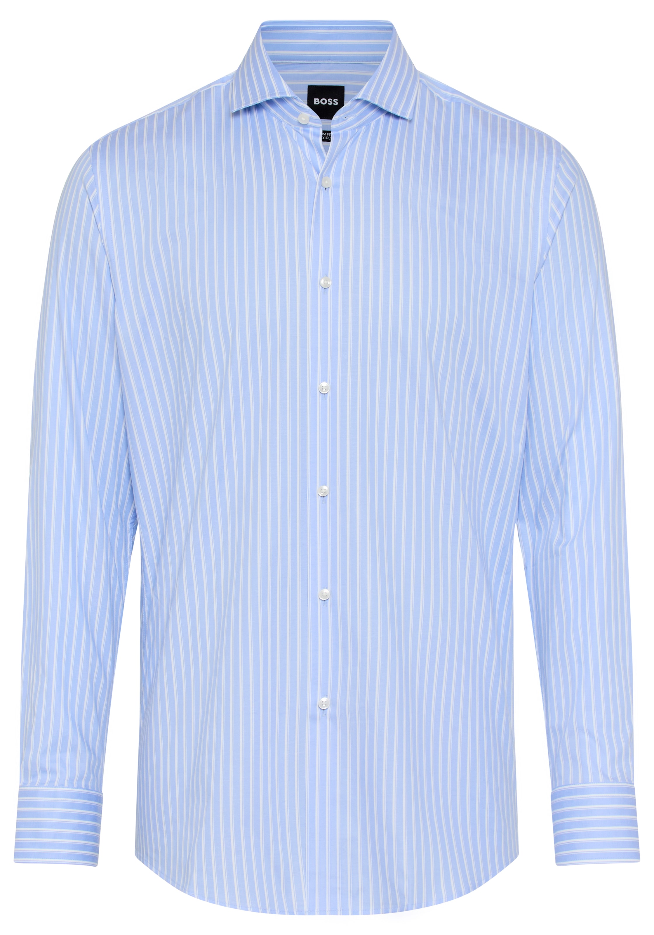 BOSS Businesshemd Kentkragen, Regular Fit, gestreift, Baumwollmischung günstig online kaufen