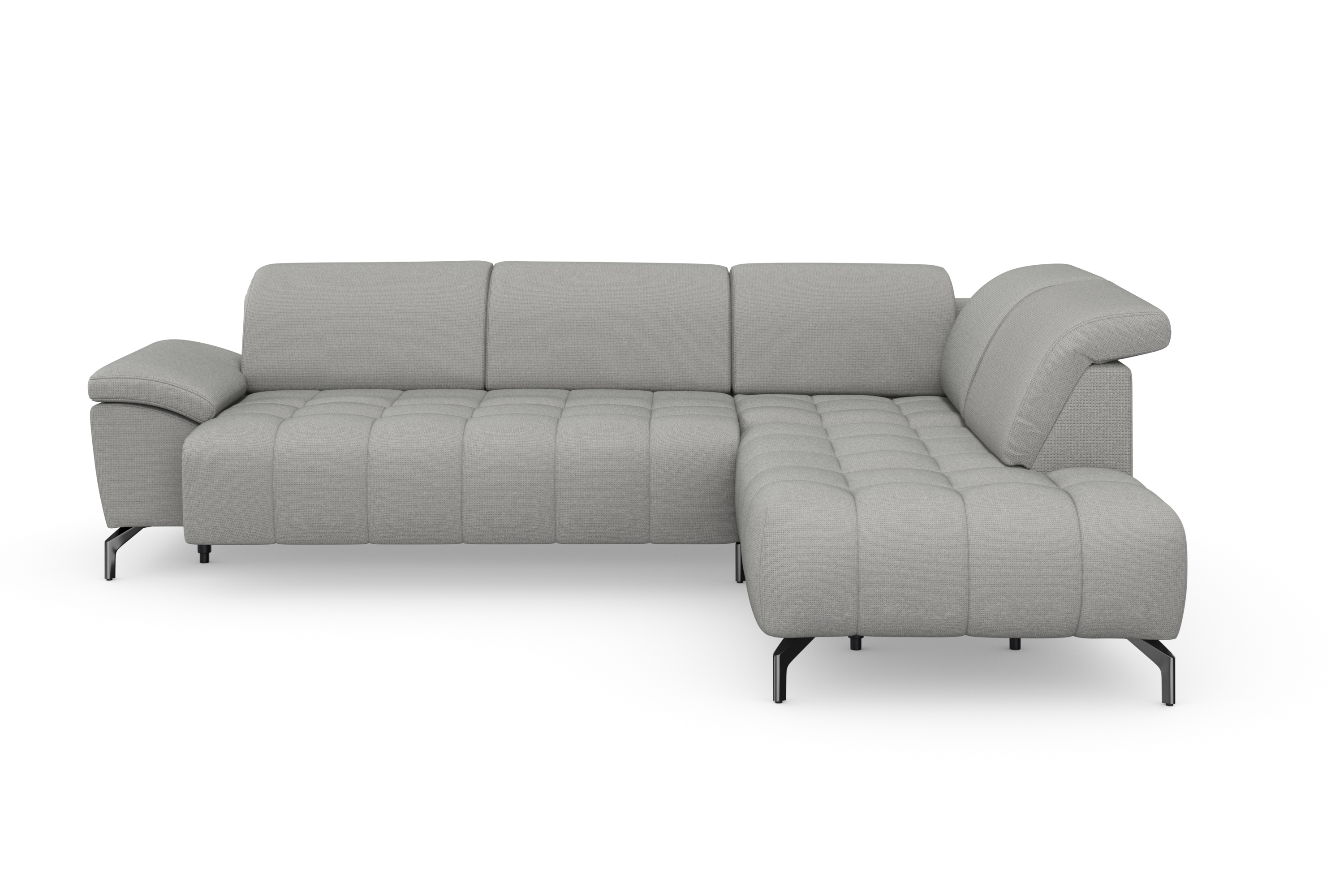 sit&more Ecksofa "Cool L-Form" wahlweise mit Kopfteilverstellung und Vorziehsitz motorisch
