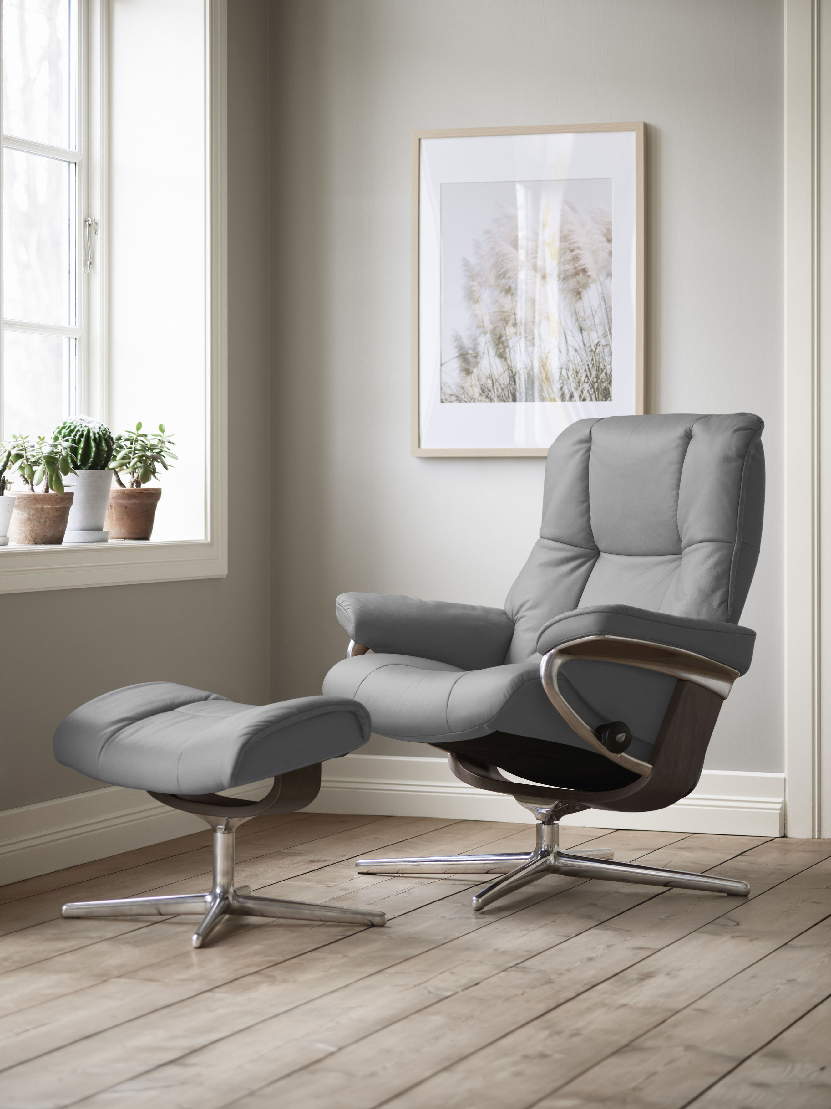 Stressless Relaxsessel "Mayfair" mit Cross Base, Größe S, M & L, Holzakzent Wenge