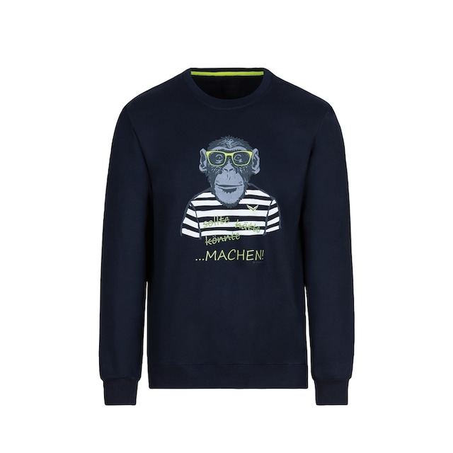 Trigema Sweatshirt »TRIGEMA Sweatshirt mit großem Affen-Druckmotiv« ▷ für |  BAUR