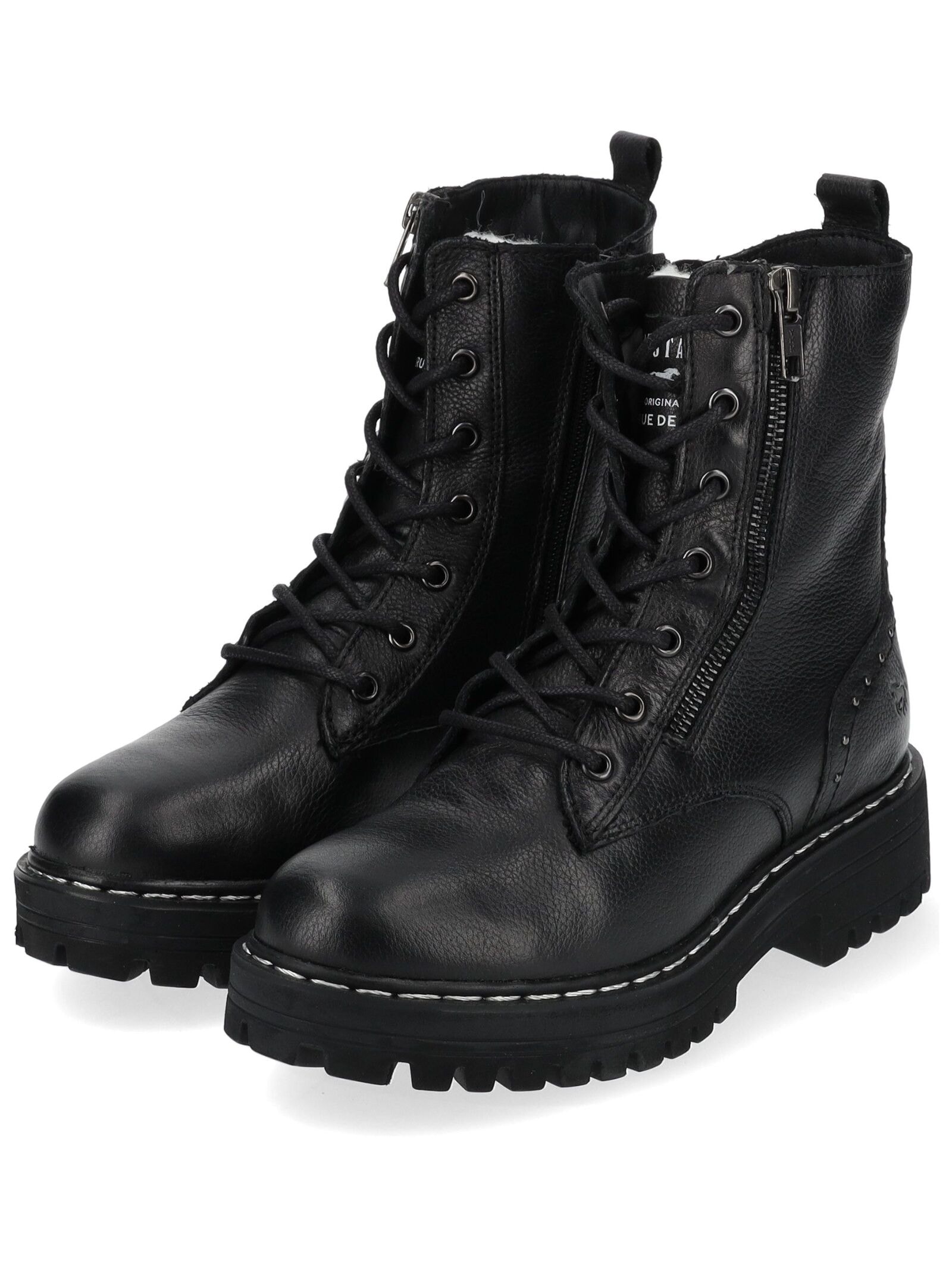 Mustang Shoes Schnürstiefelette »Mustang Shoes Stiefelette Leder«