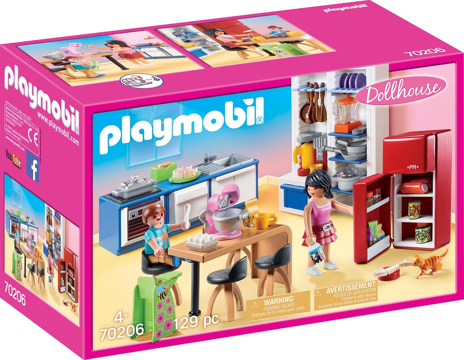 Konstruktions-Spielset »Familienküche (70206), Dollhouse«, (129 St.), Made in Germany