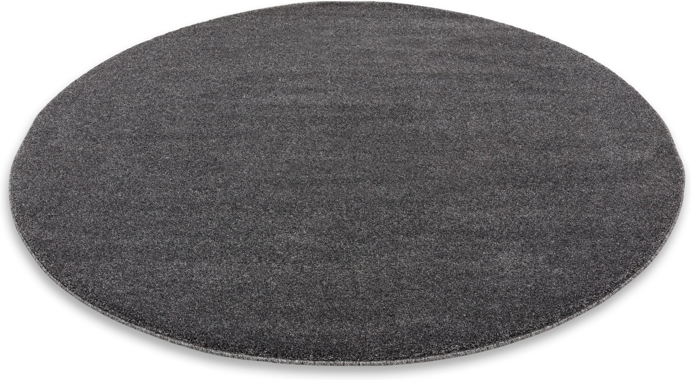 SCHÖNER WOHNEN-Kollektion Teppich »Pure 190« rund 21 mm Höhe Wohnzimmer, Schlafzimmer, uni, leichter Glanz, robuster Kurzflor