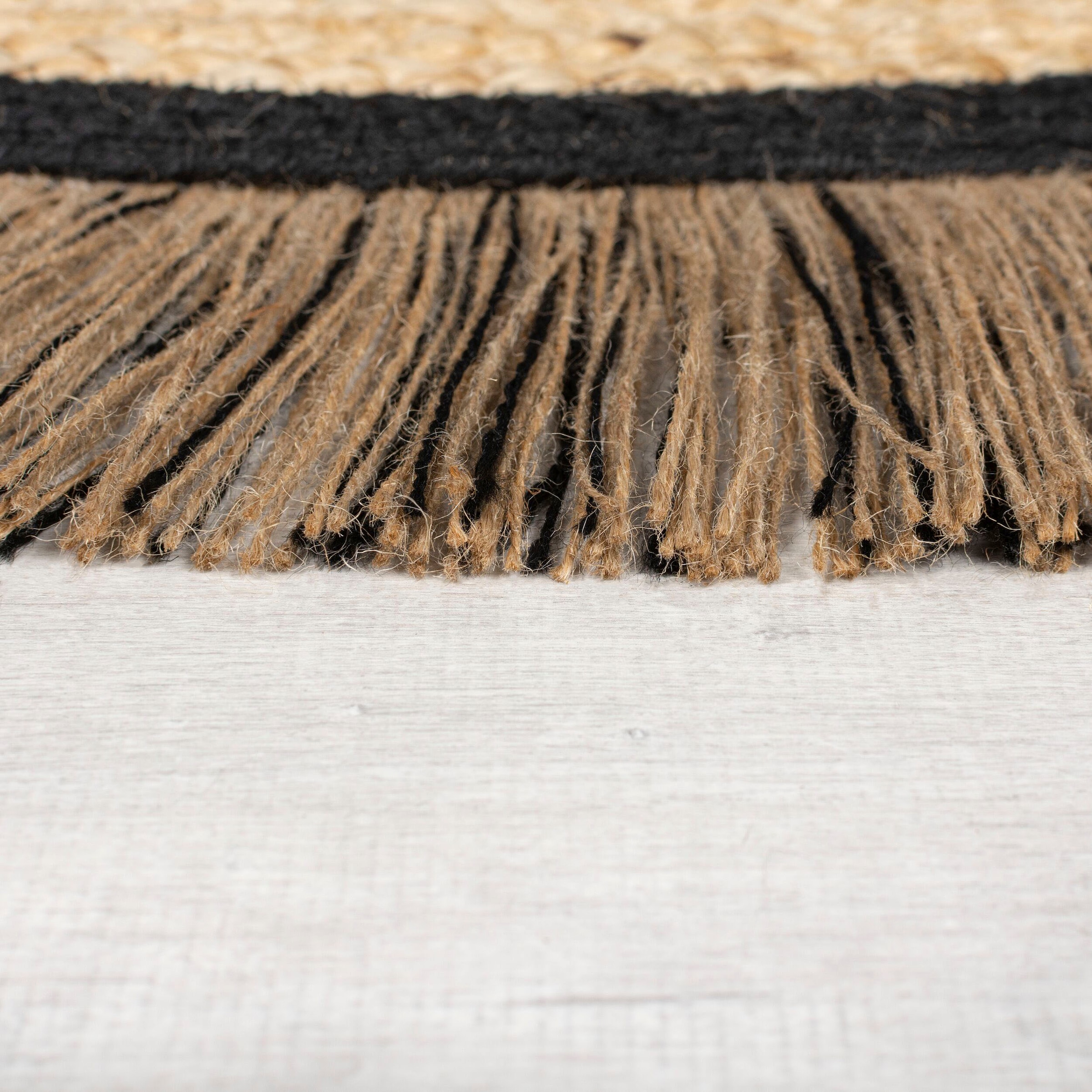 FLAIR RUGS Teppich »KAHANA«, rund, 2 mm Höhe, Handgemacht
