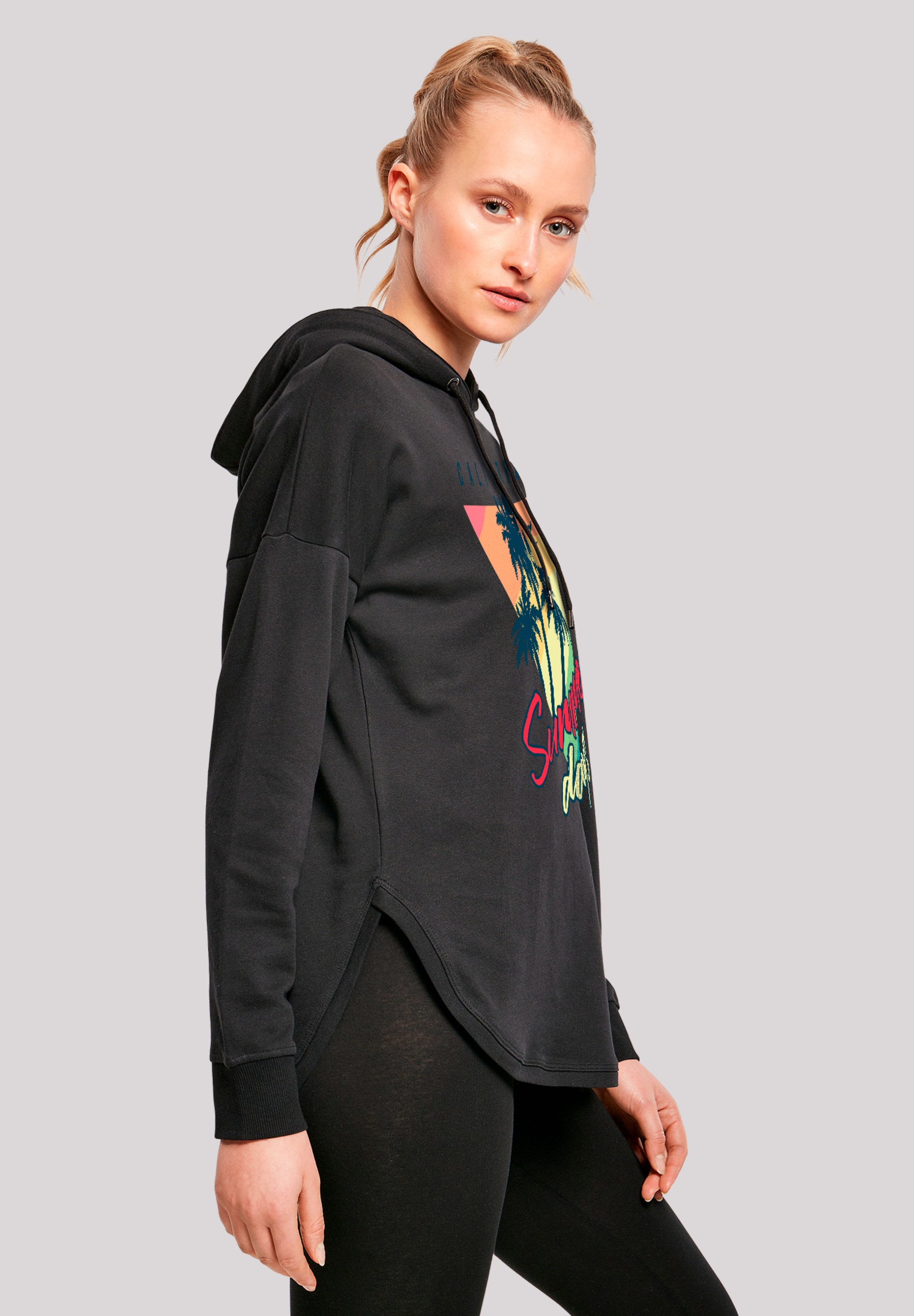 F4NT4STIC Kapuzenpullover »California Palmen Retro«, Premium Qualität