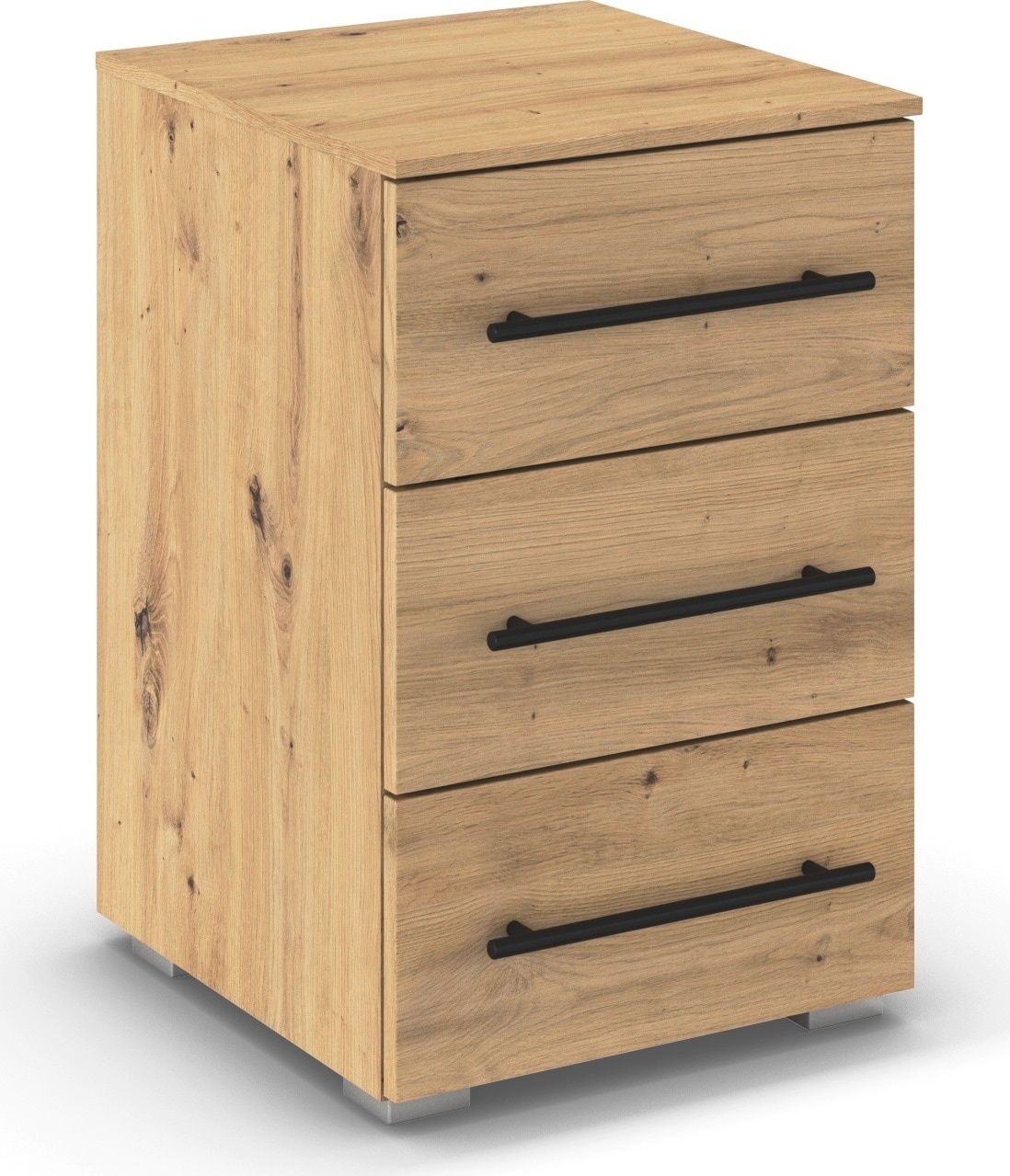 OTTO home Nachtkommode "Nachttisch Nachtschrank Schubladen Sideboard Schubladenkommode AVOLA" Breite 40 cm inkl. SOFT-CLOSE-FUNKTION mit Dekorfront, mit 3 geräumigen Schubladen für viel Stauraum MADE IN GERMANY