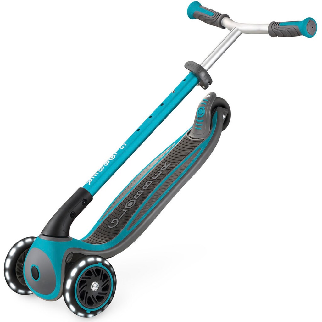 Globber Dreiradscooter »MASTER LIGHTS, mit Leuchtrollen«