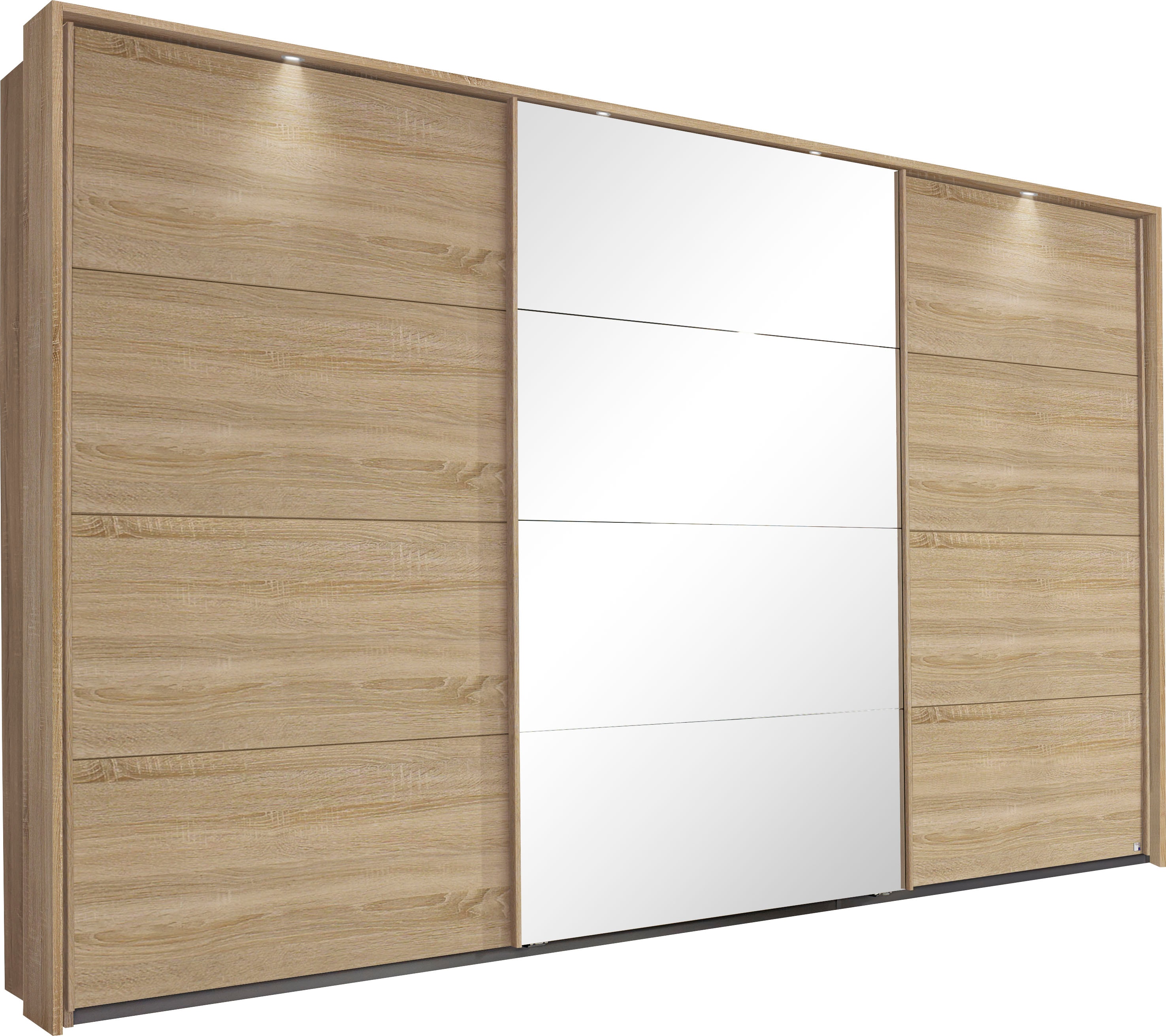 OTTO home Kleiderschrank "Mehrzweckschrank Aktenschrank Möbel Mietswohnung Schlafzimmer TUBONA" Breiten 278/368 cm, Höhen 214/233 cm inkl. Passepartout, Beleuchtung, mit umfangreicher Innenausstattung und Passepartout MADE IN GERMANY