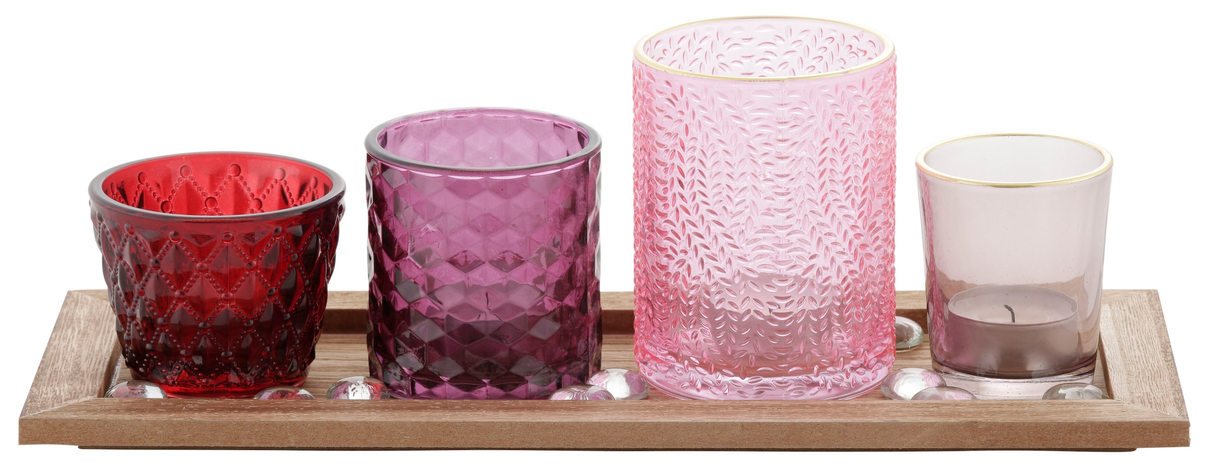 Teelichthalter kaufen my mit home Gläsern BAUR | und Tabett »Weihnachtsdeko«, Dekoration 4