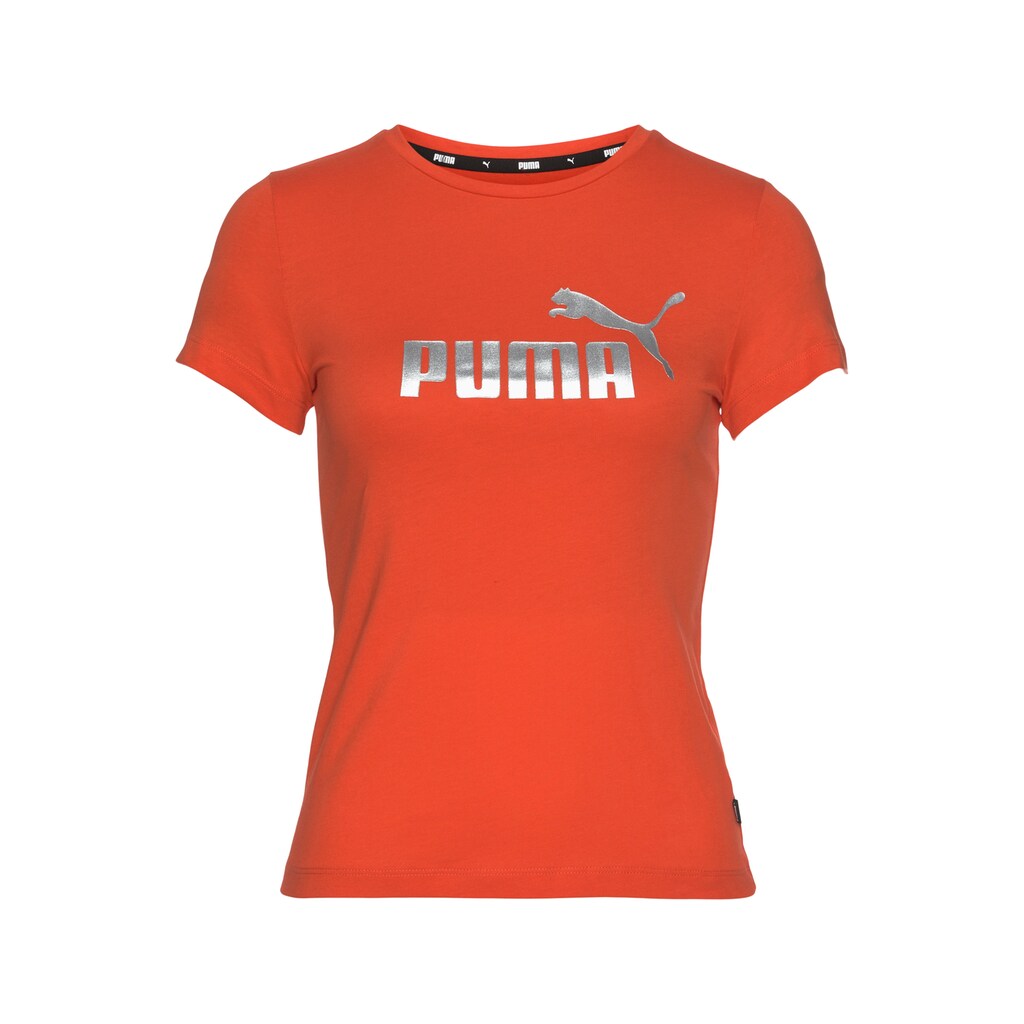 Marken Puma PUMA T-Shirt »ESS+ Logo Tee G« orange