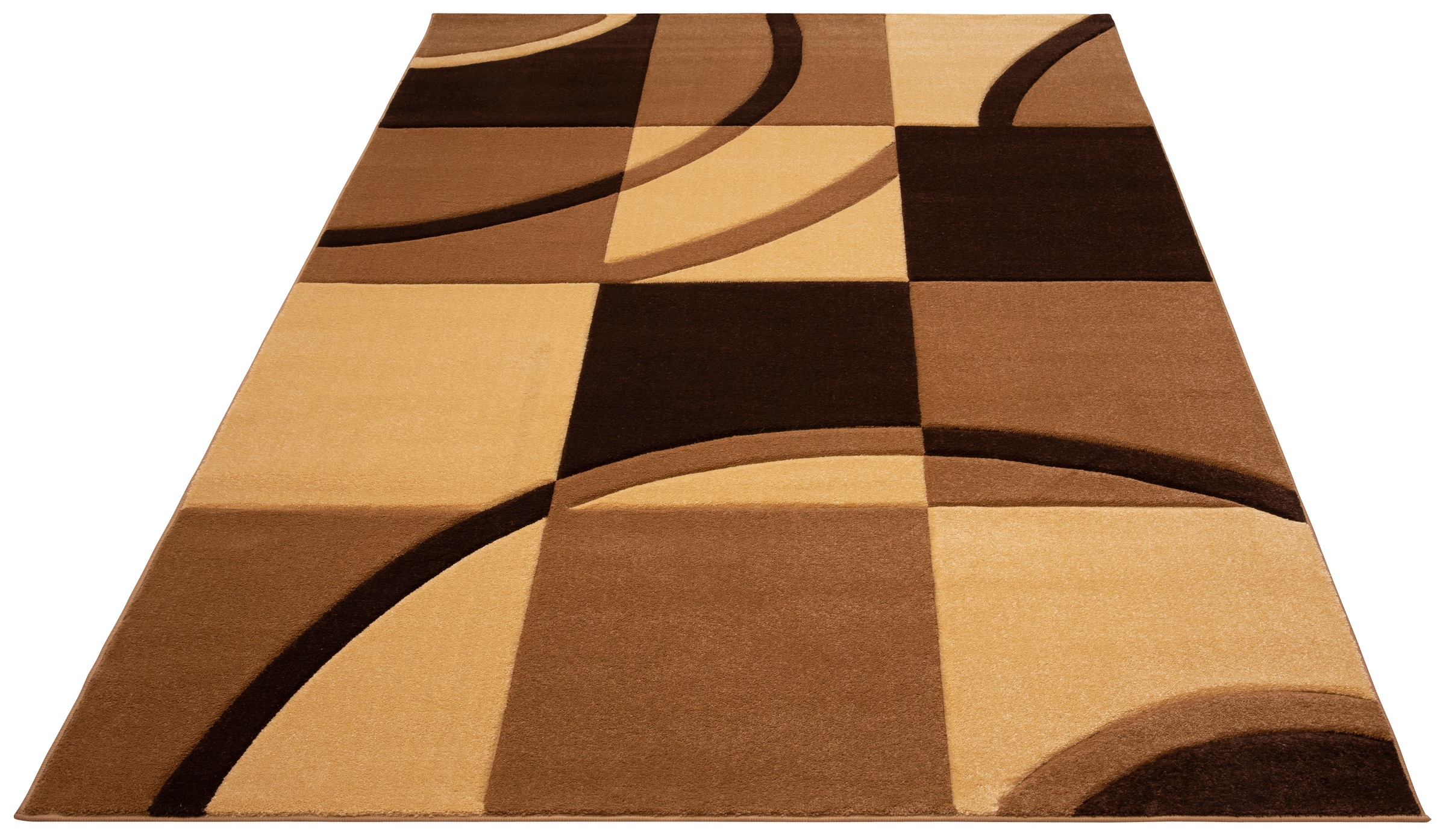 Home affaire Teppich »Josias«, rechteckig, 16 mm Höhe, mit handgearbeitetem Konturenschnitt, flach, Kurzflor, elegant