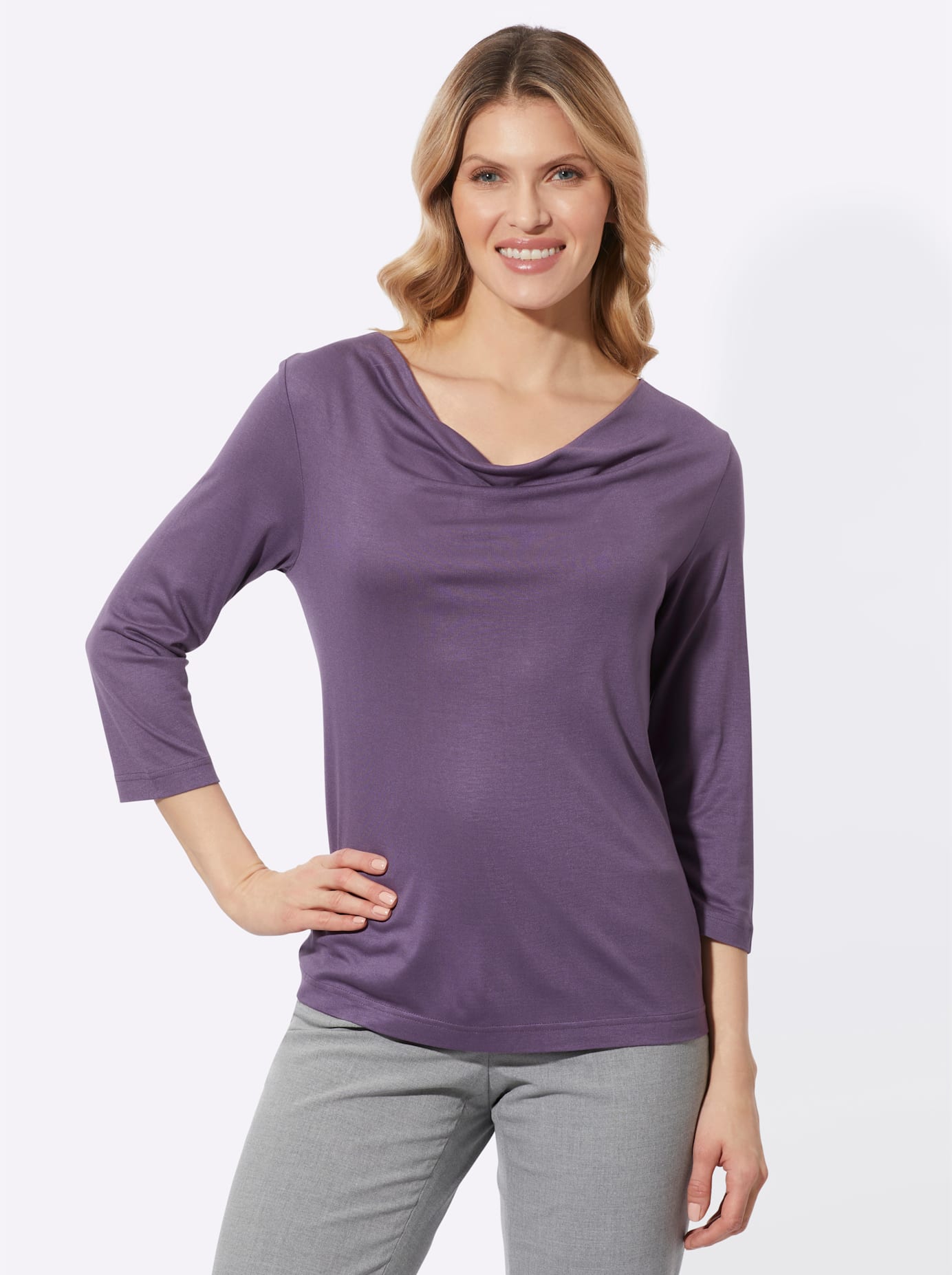 Classic Basics Wasserfallshirt "Wasserfallshirt" 1 Stk. tlg. günstig online kaufen